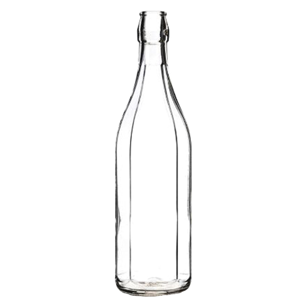 Bottiglia In Vetro 'Costolata' 1000 Ml Bianca - Tappo 7943200