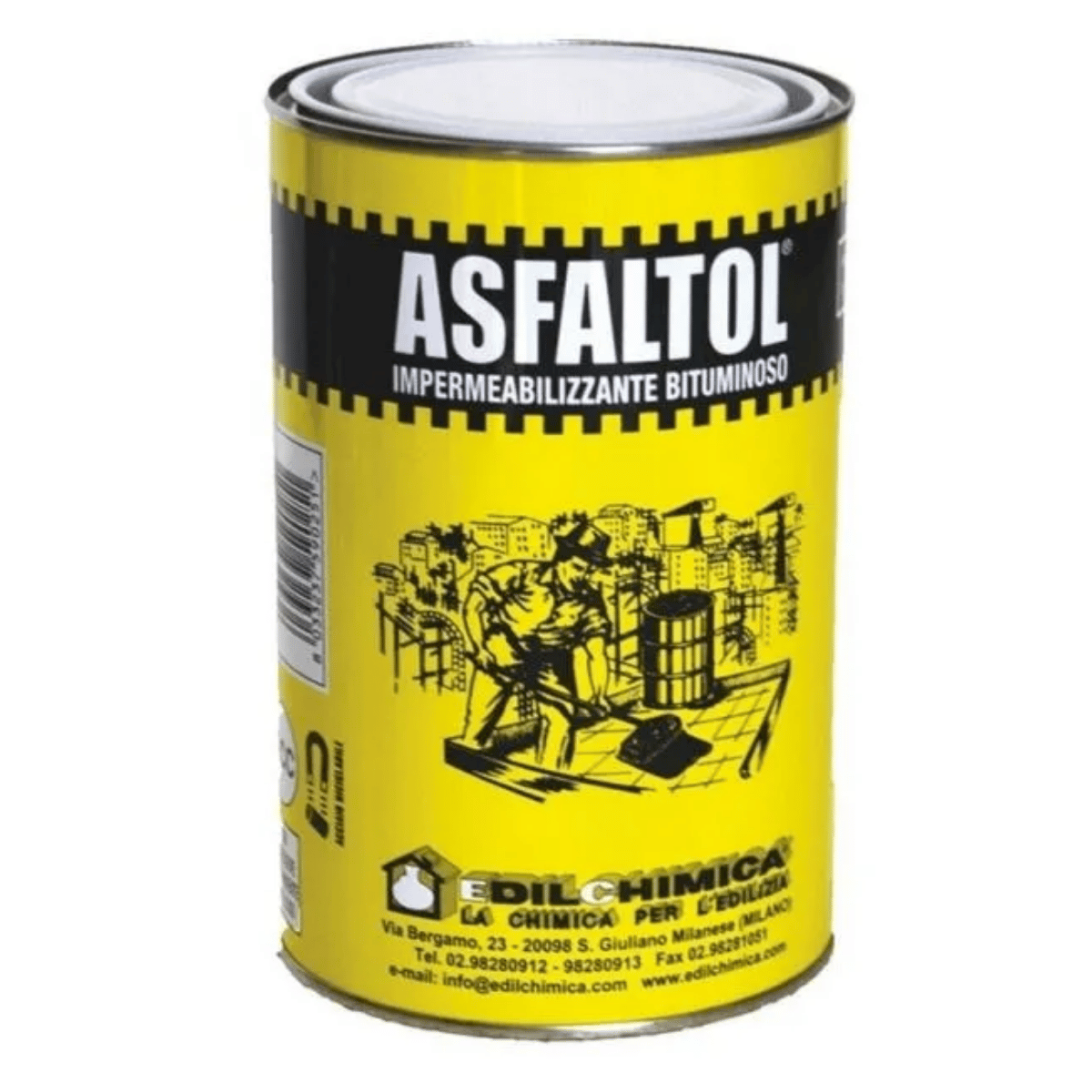 Asfalto A Freddo Asfaltol 1,5 Kg | Mastice Tixotropico Impermeabilizzante Per Innesti E Superfici