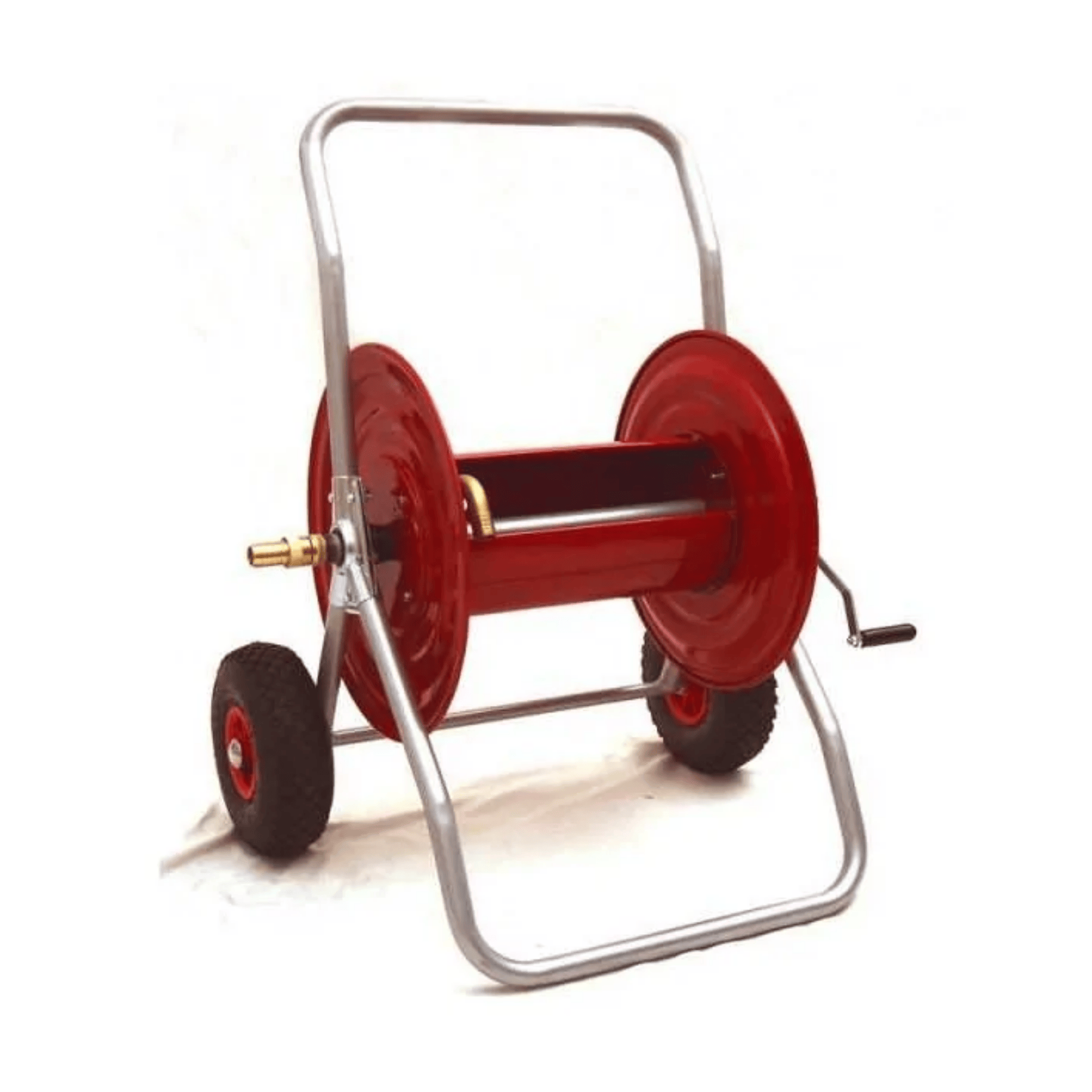 Avvolgitubo Professionale Da Giardino Carrellato | Struttura Metallica Verniciata | Ruote Pneumatiche