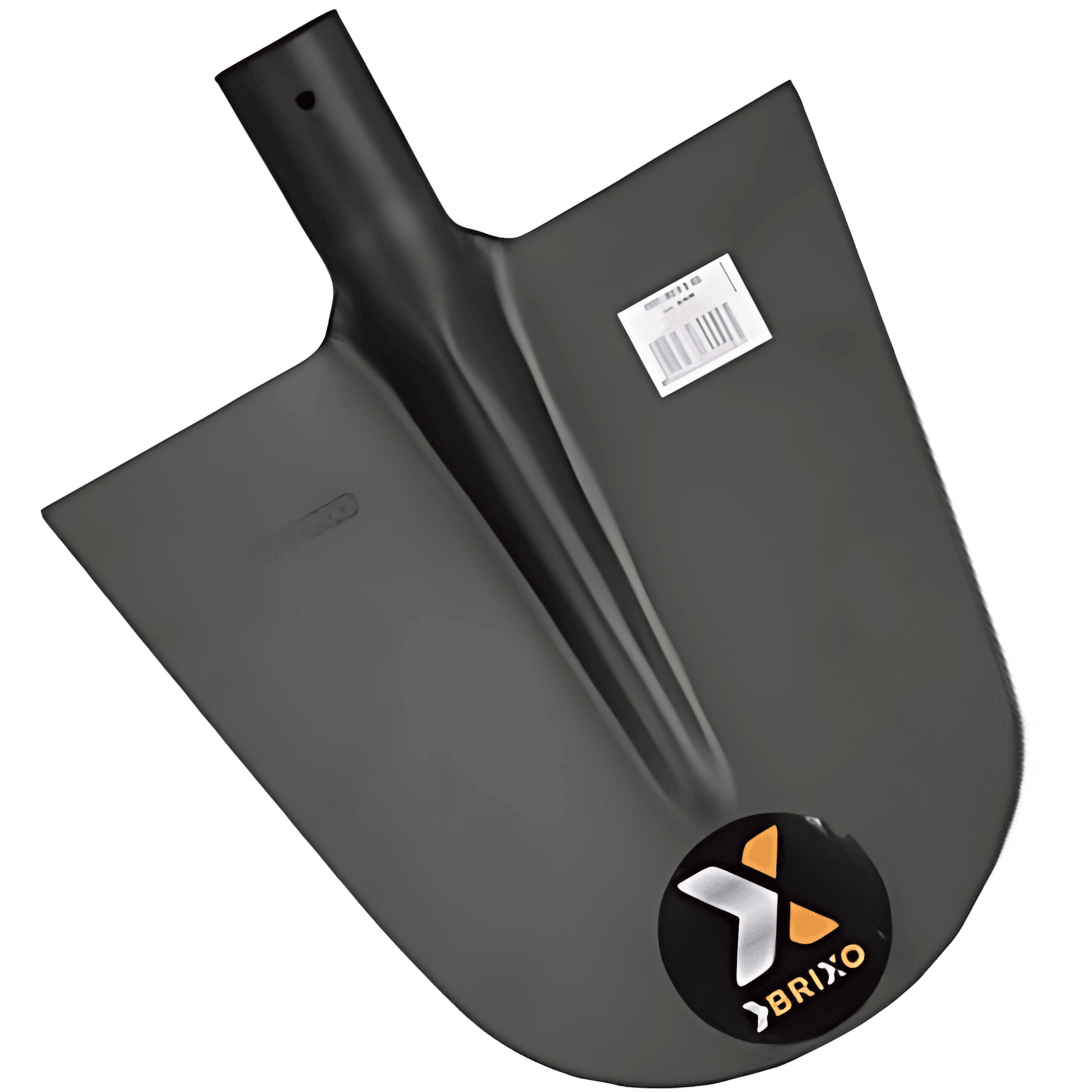 Badile Pala Professionale Acciaio Brixo Rinforzato A Muso Di Bue | Con Spalla In Acciaio Brunito Senza Manico