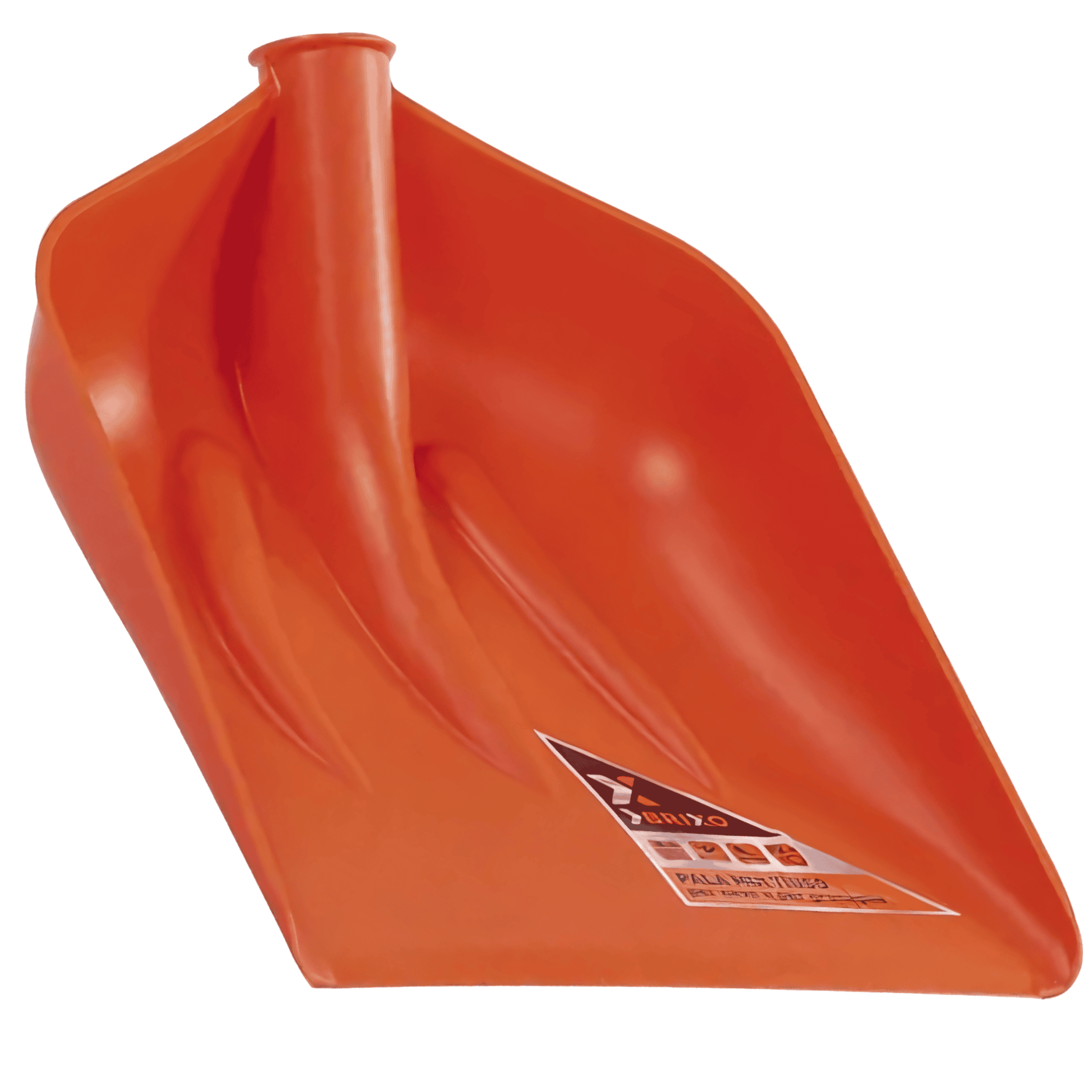 Badile Professionale Brixo KD35 Per Neve E Granaglie | Polipropilene Robusto | Senza Lamina