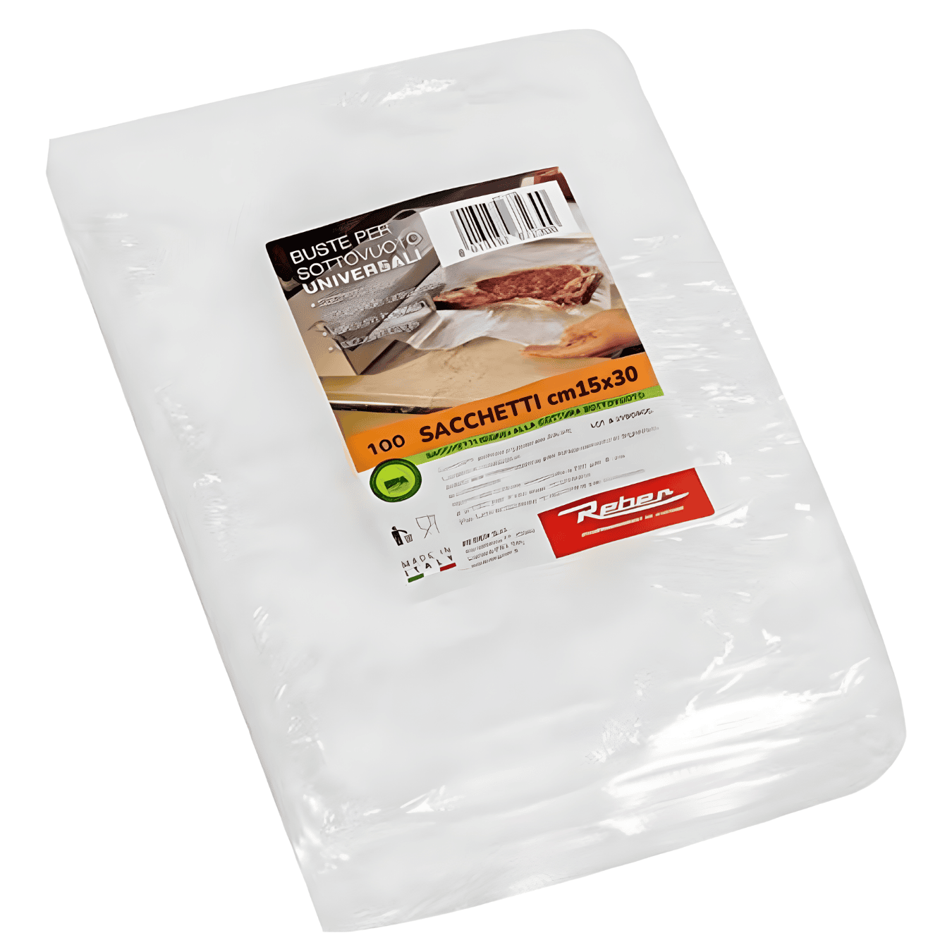 Buste Sottovuoto Reber Goffrate | Made In Italy | Conservazione Alimenti Professionale