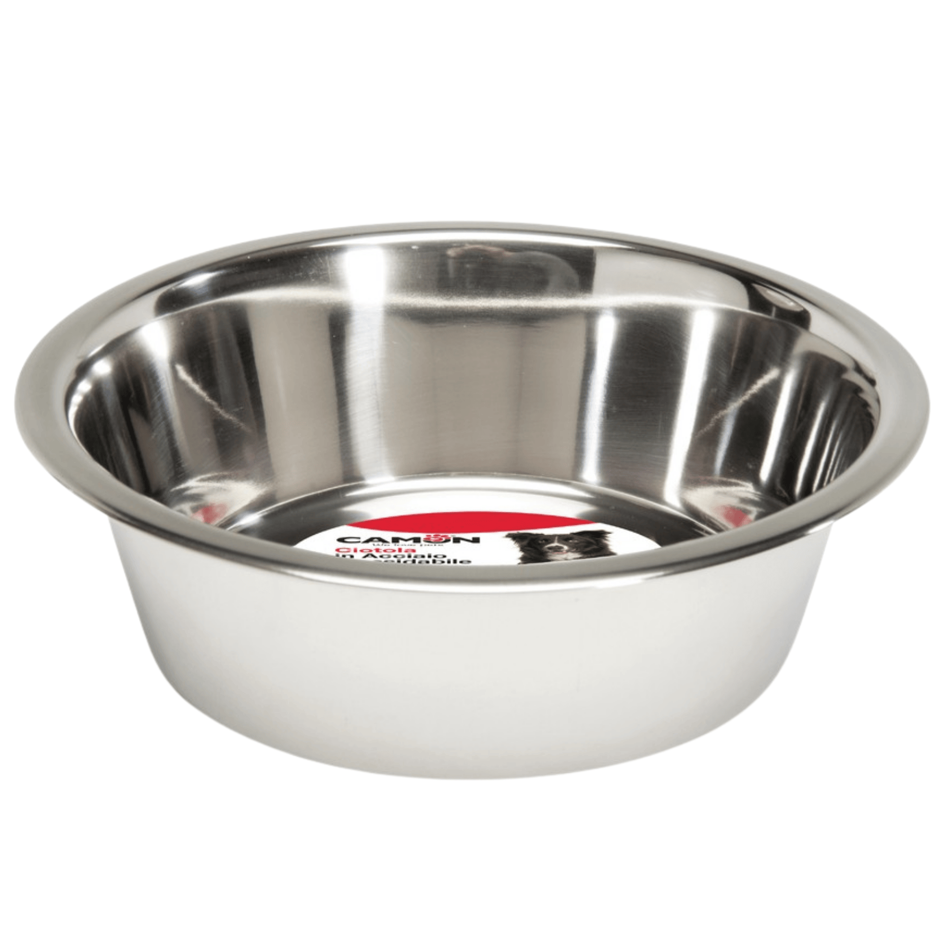 Ciotola Camon in Acciaio Inossidabile per Cani e Gatti | Resistente e Facile da Pulire