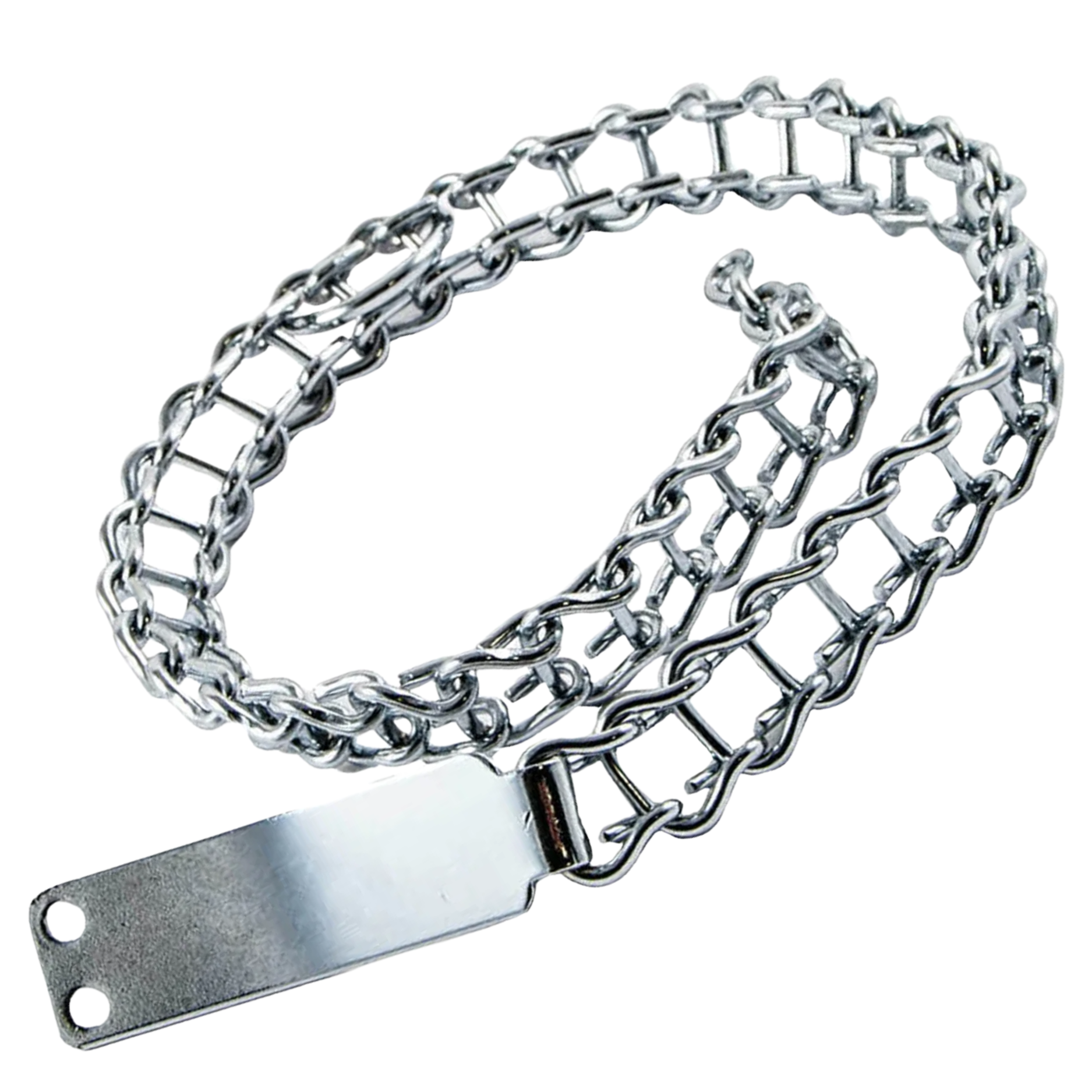 Collare Professionale Per Cane A Scaletta Lif | Acciaio Nichelato Antiruggine | Lunghezza 35-55 Cm