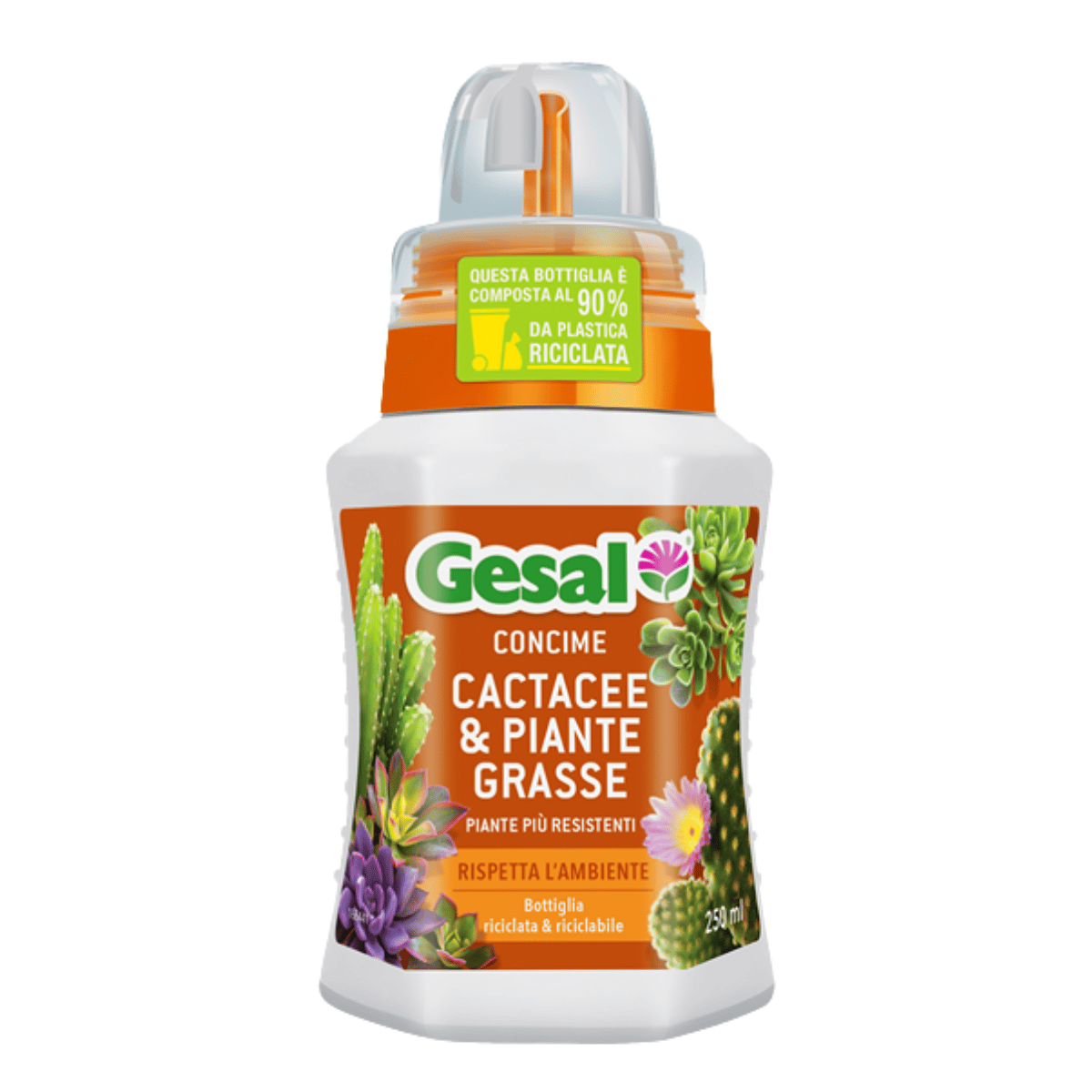 Concime Liquido Gesal Per Cactacee E Piante Grasse | Con Potassio Rinforzante | 250 Ml