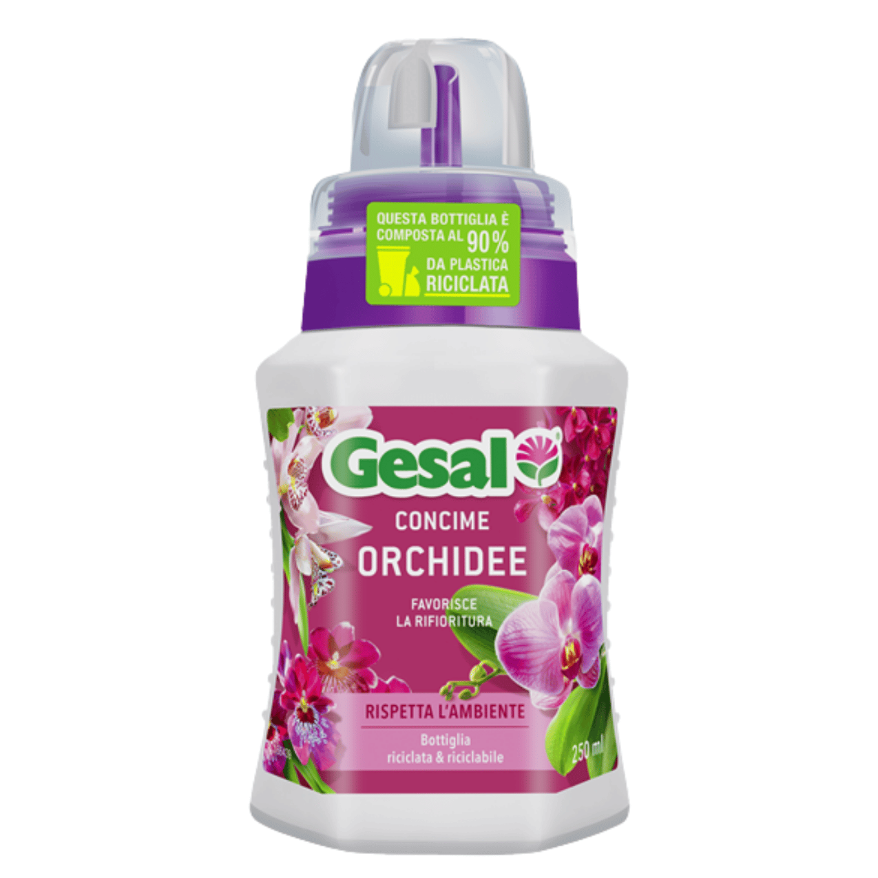 Gesal Concime Liquido Per Orchidee | Nutrimento Bilanciato Per Fioriture Abbondanti 250 Ml