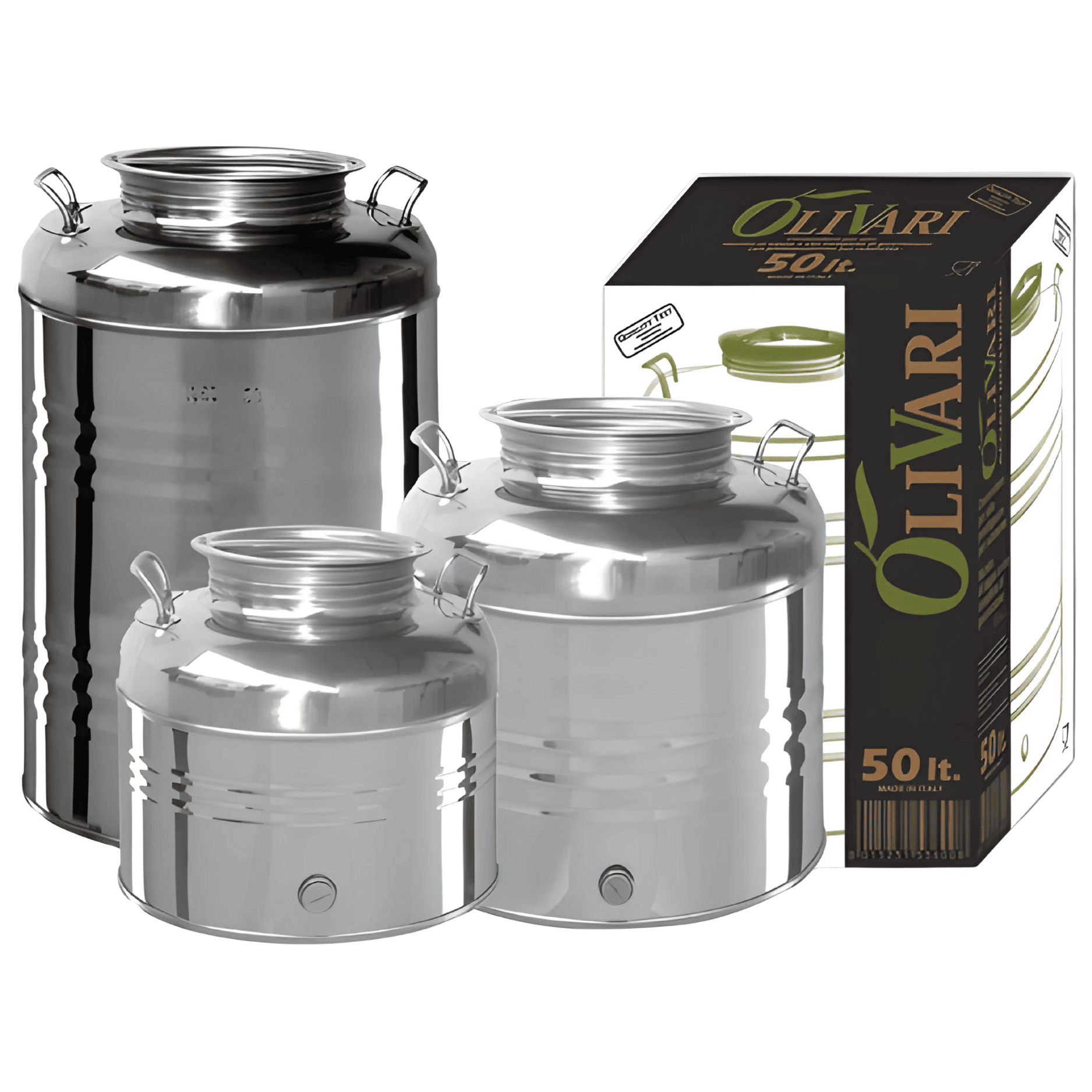 Contenitori olio inox olivari