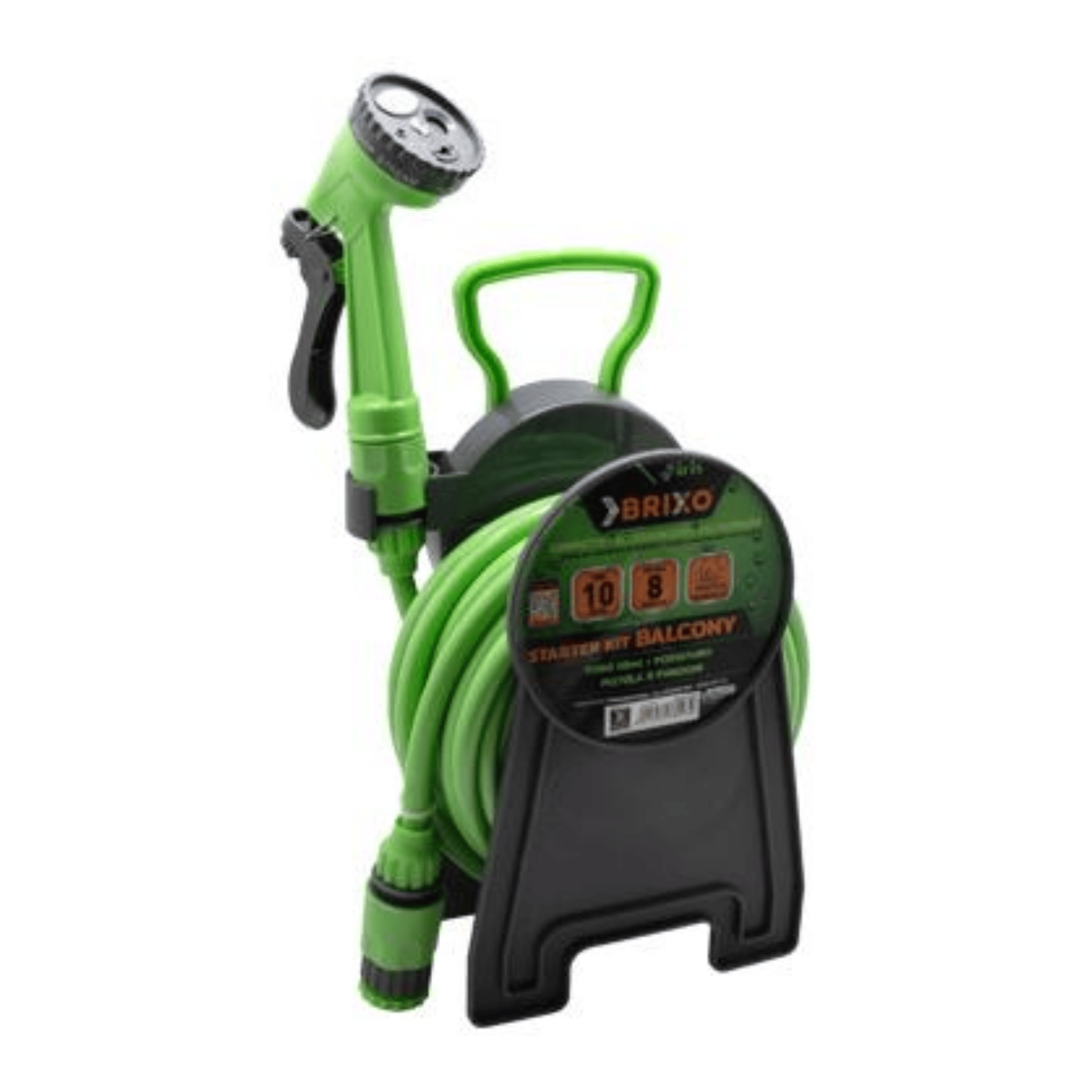 Avvolgitubo Mini Iris Starter Kit Balcony | Tubo ElicoIdale 10 Metri | Pistola 8 Funzioni Inclusa