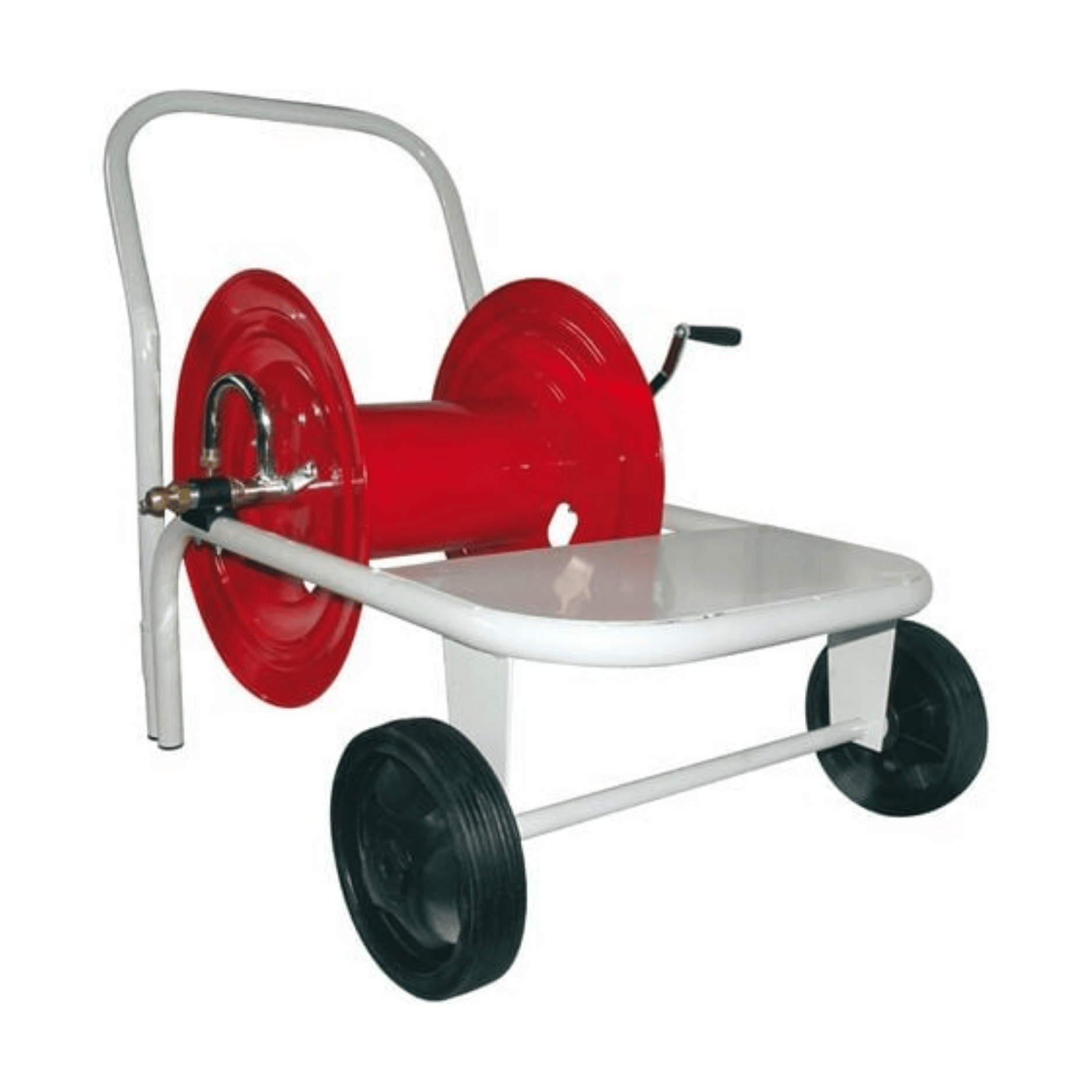 Avvolgitubo Professionale Per Irrorazione Con Ruote | Struttura In Acciaio Verniciato | Capacità 100 Mt