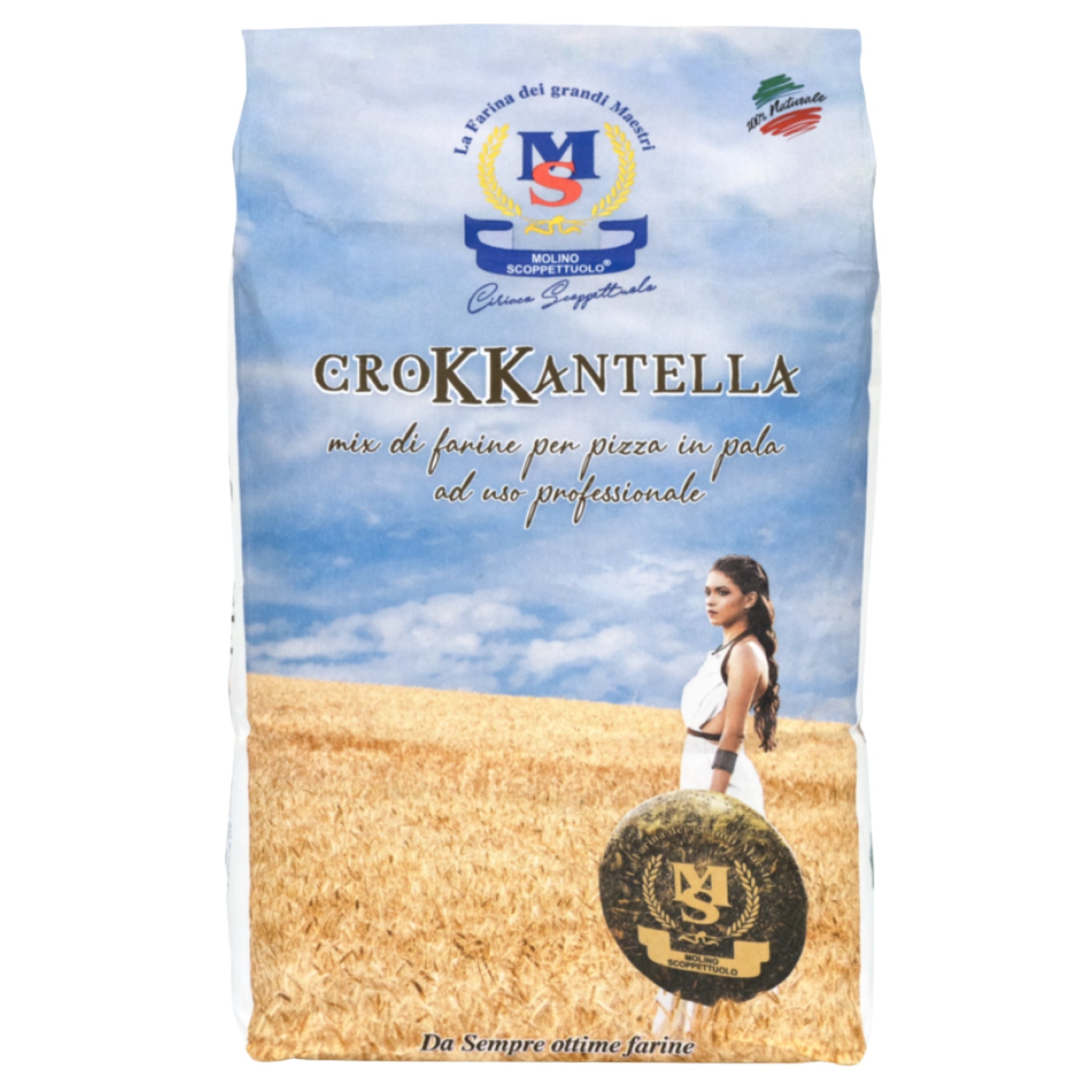 Crokkantella | Preparato Professionale A Base Di Farina Di Frumento | Ideale Per Pizza In Pala E Pizza Gourmet | Alta Performance