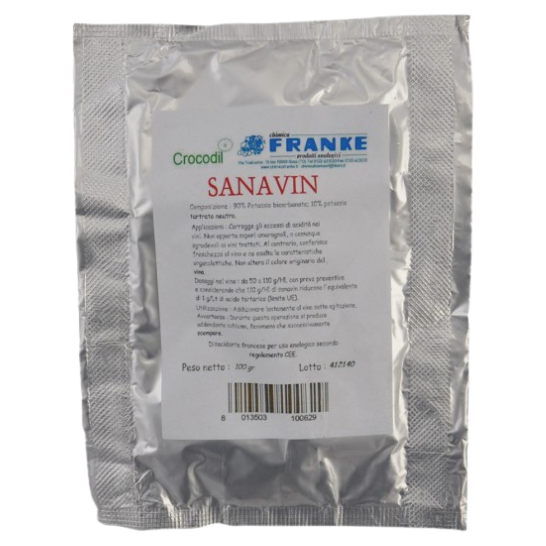 A base di potassio bicarbonato (90%) e potassio tartrato (10%). Interviene sull'acidità del vino, ammorbidisce i vini acerbi ed aspri. Determina un'azione disacidificante equilibrata, senza causare spiacevoli effetti collaterali. Dosi d'uso: 50-110 g/hl (dose media 100 g. per ettolitro).