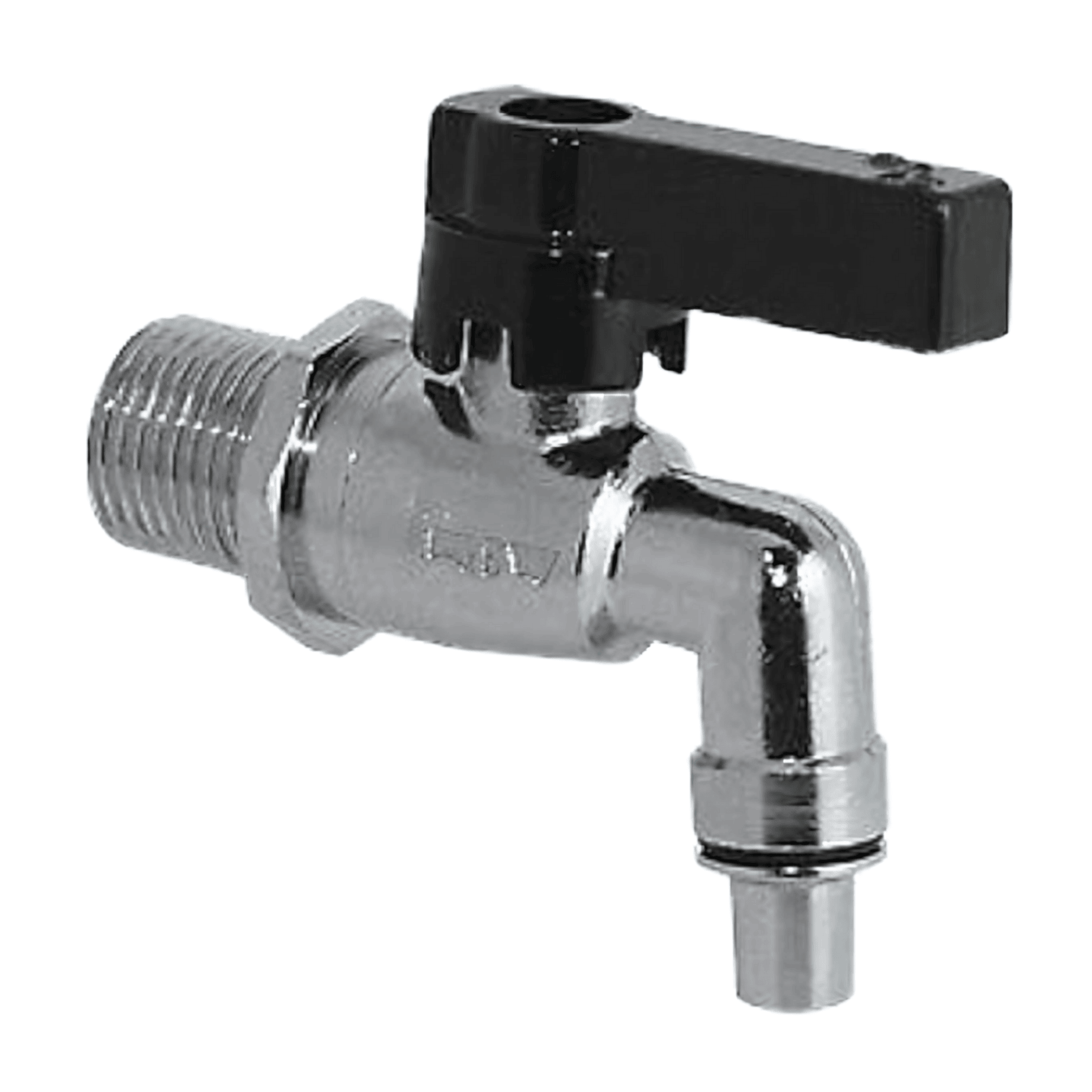 Rubinetto A Sfera Professionale Olivari Drop | Acciaio Inox Cromato | Beccuccio Fino Per Fusti 1/2"