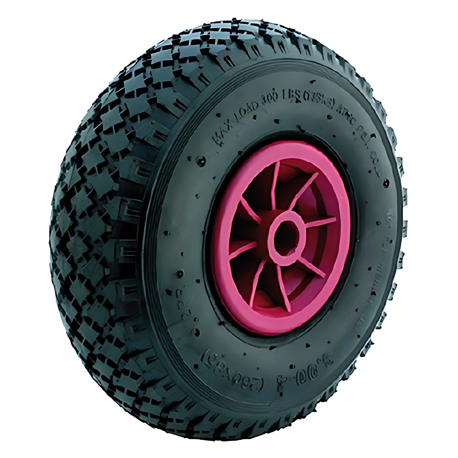 Ruota Pneumatica Professionale Per Carrelli | Disco In Plastica Antiurto | Foro Interno Ø 250 Mm