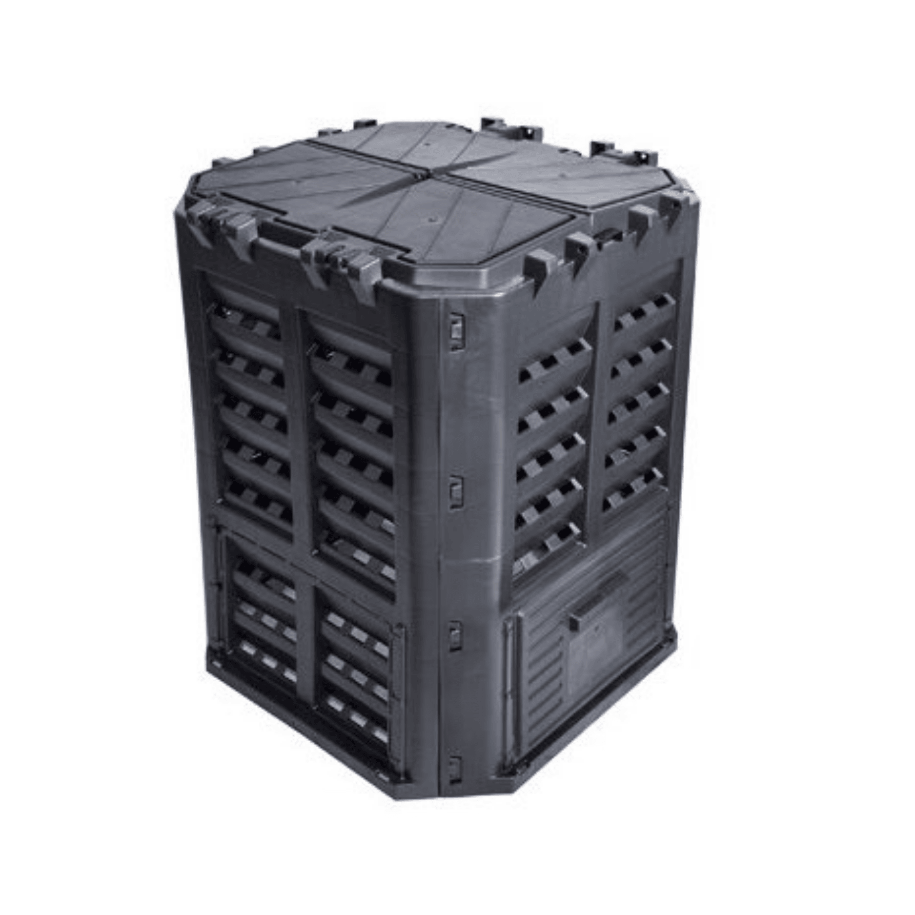 Compostiera Professionale Brixo Kompobox 360 Litri | Plastica Riciclabile | Portello Lucchettabile