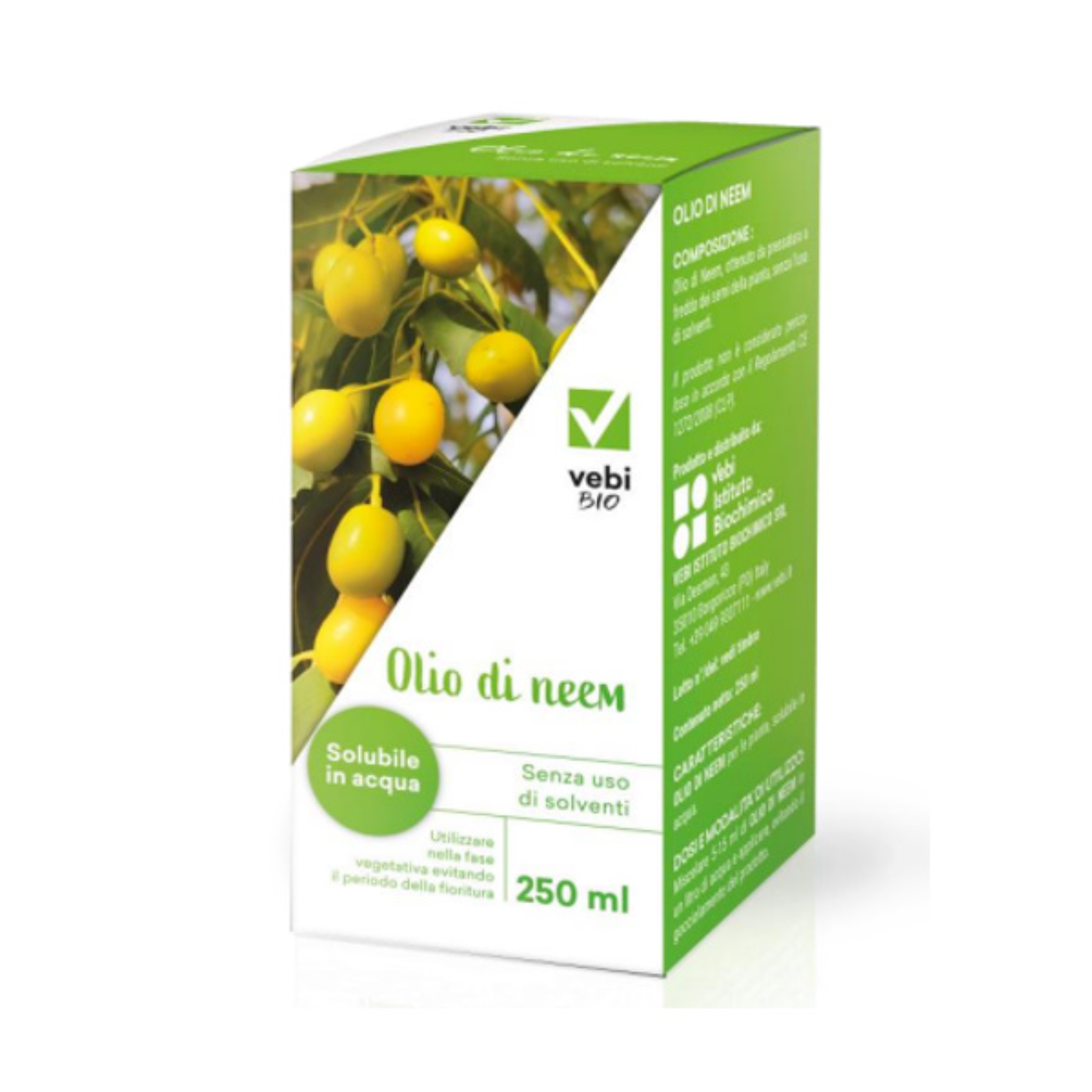 Olio di NEEM Vebi box da 250ml solubile in acqua