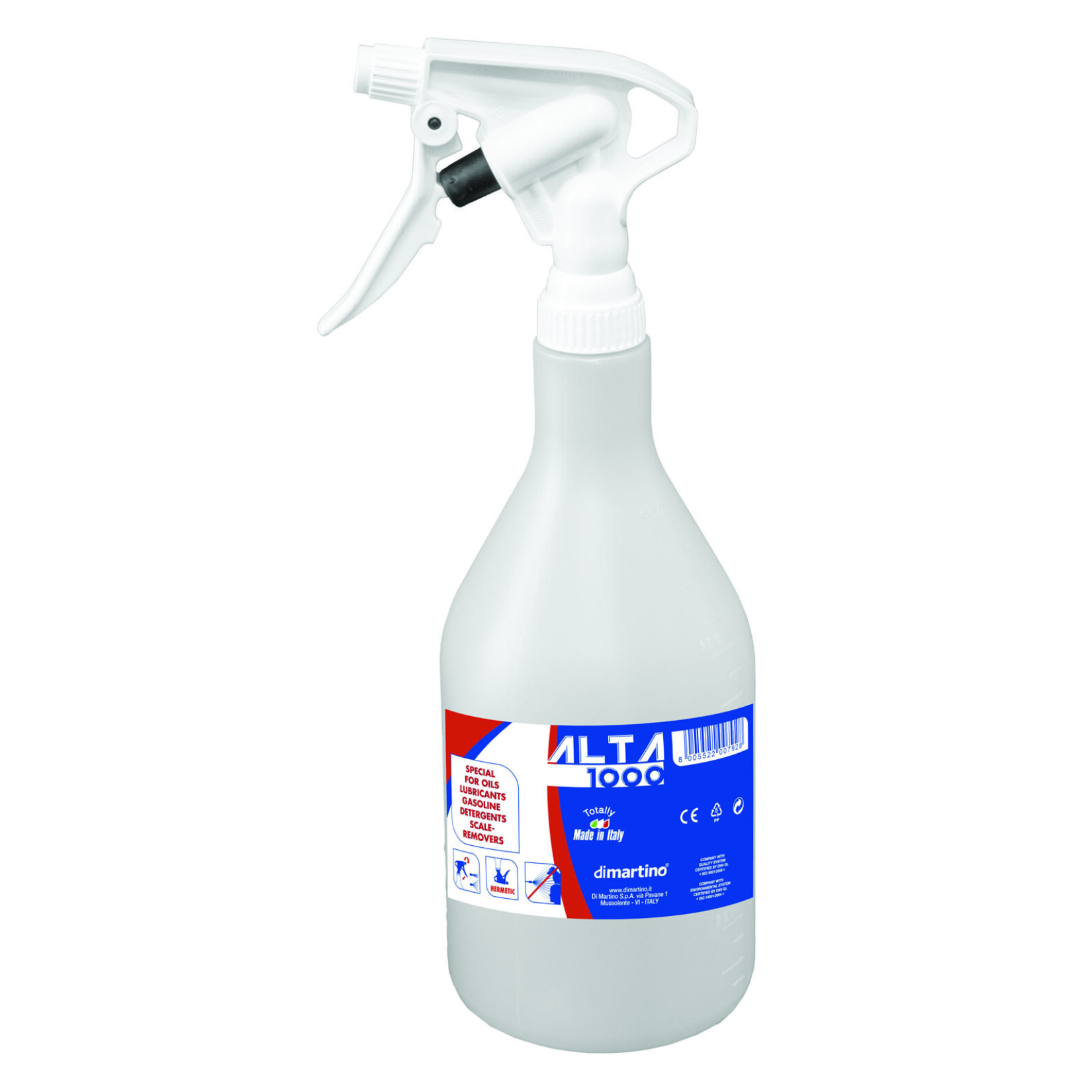 Pompa Manuale GDM Alta 1000 In Plastica Anticorrosiva | Capacità 1 Litro | Ideale Per Oli E Detergenti