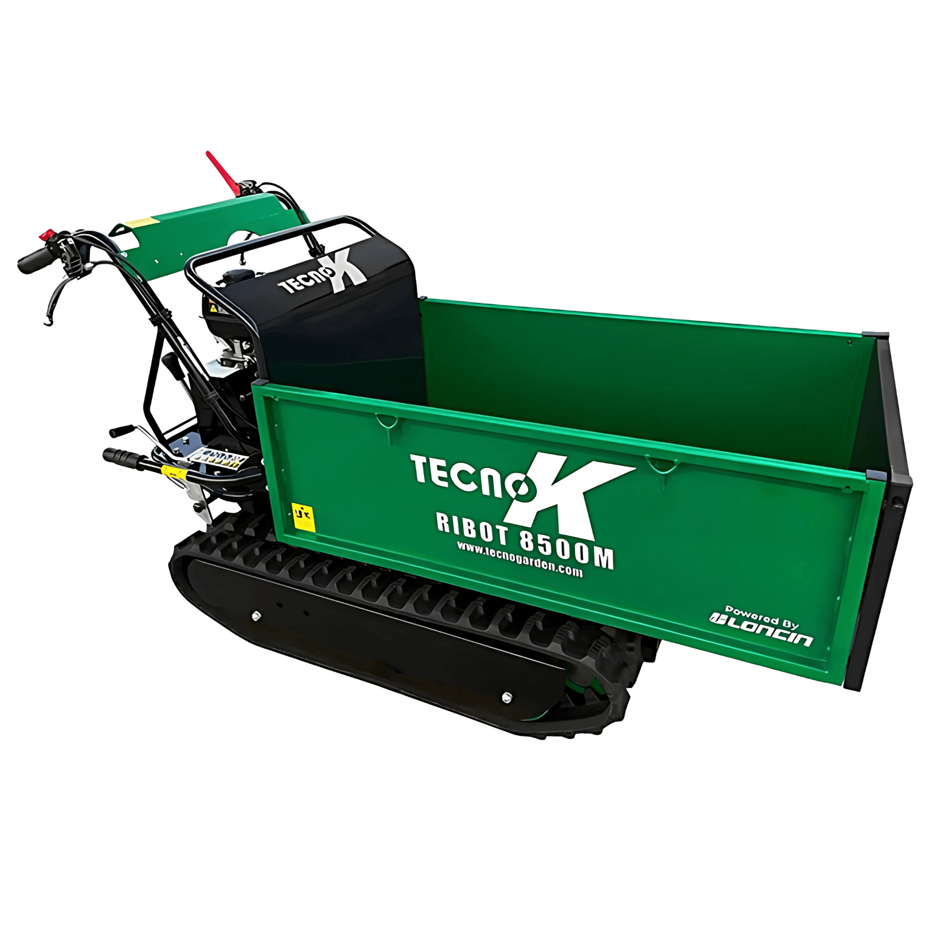 Motocarriola Professionale A Cingoli Ribot 8500M | Motore Loncin 8 HP Benzina | Portata 500 Kg Max