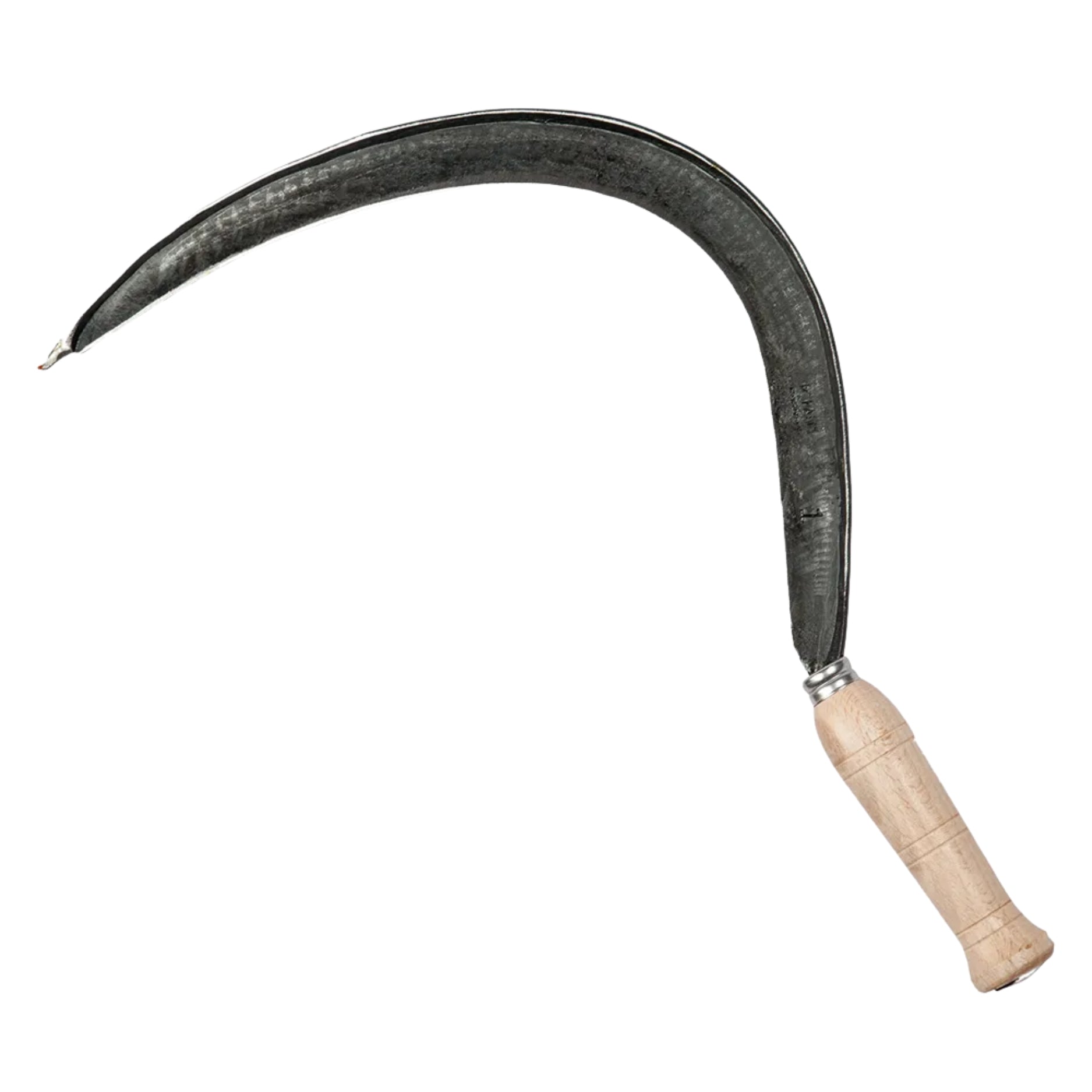 Falciola Liscia Professionale N. 4/0 | Tipo Stretto | Manico In Legno Ergonomico | Lama In Acciaio Temprato