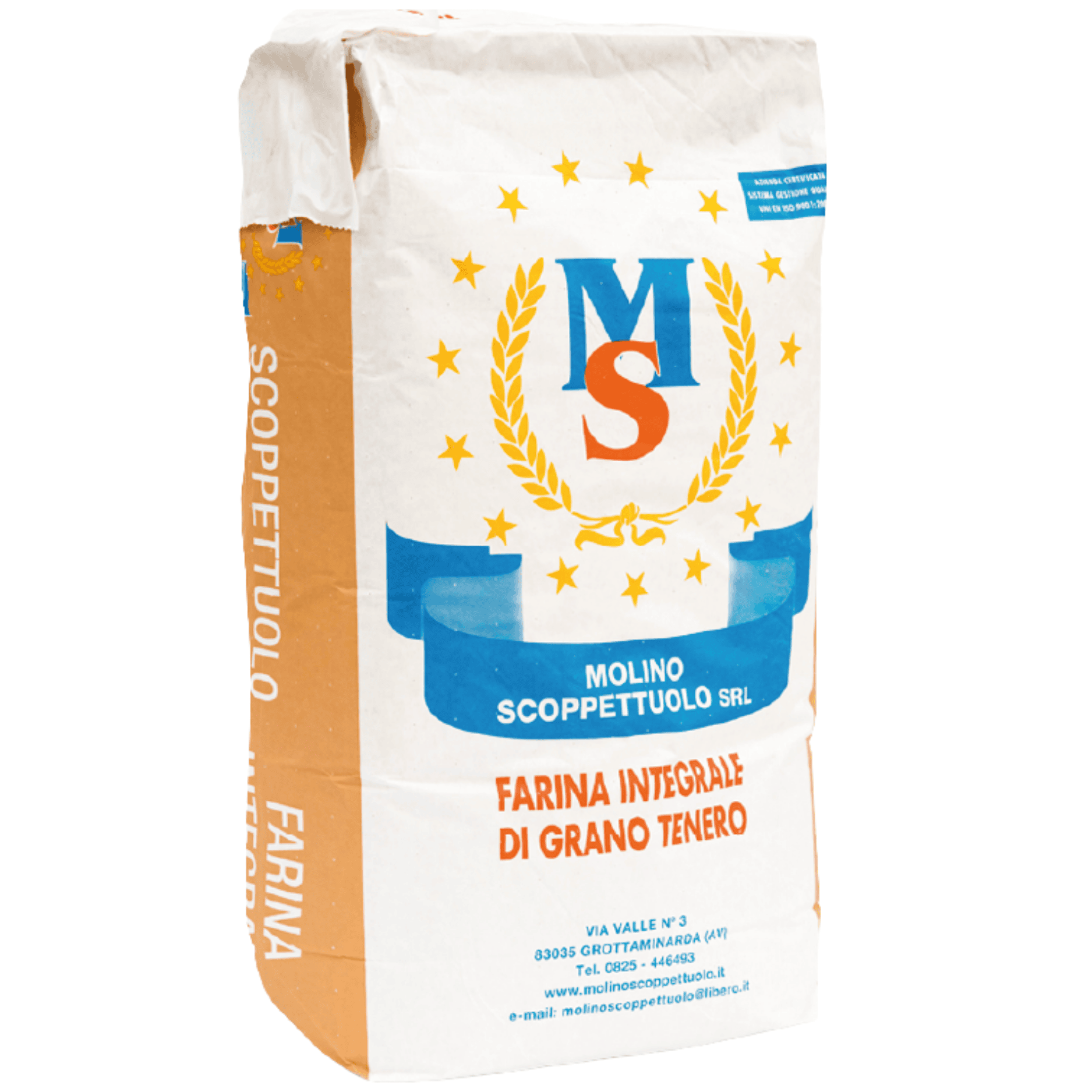 Farina Integrale GT Scoppettuolo | Macinata Da Grani Selezionati | Alta Assorbenza E Tenuta In Forno