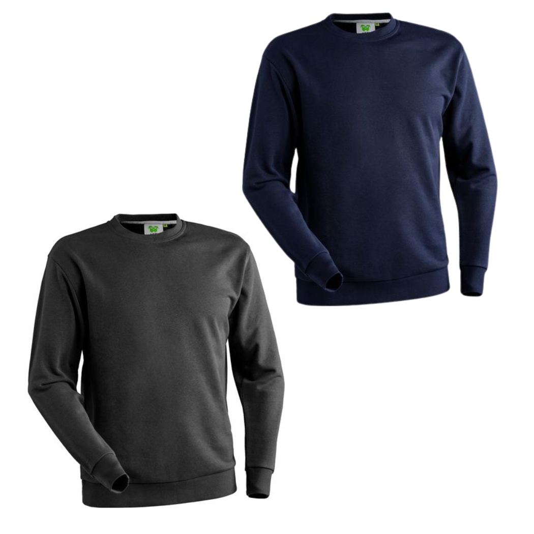 'Phoenix' Crew Neck Work Sweatshirt Black Sizes | Professional Workwear