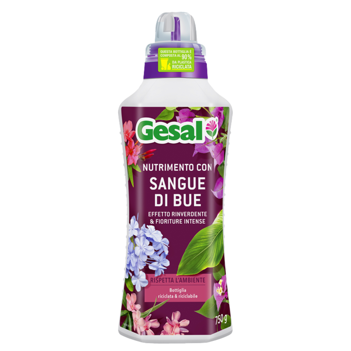 Nutrimento Liquido Gesal Con Sangue Di Bue | Effetto Rinverdente E Fioriture Intense 750 Ml