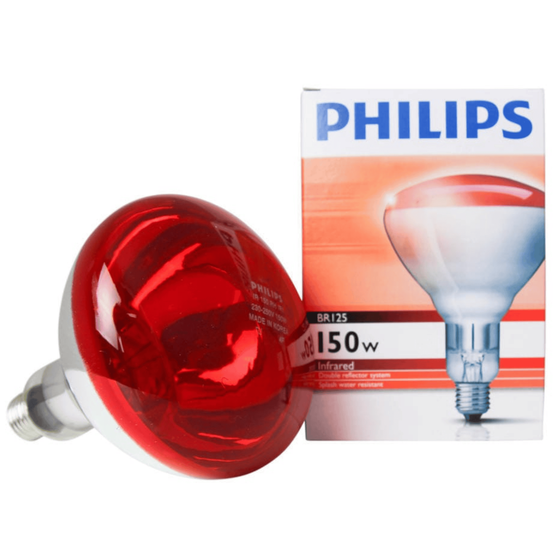 Lampada Infrarosso Philips IR150RH 150W E27 | Riscaldamento Rapido | Efficienza E Durata Garantita