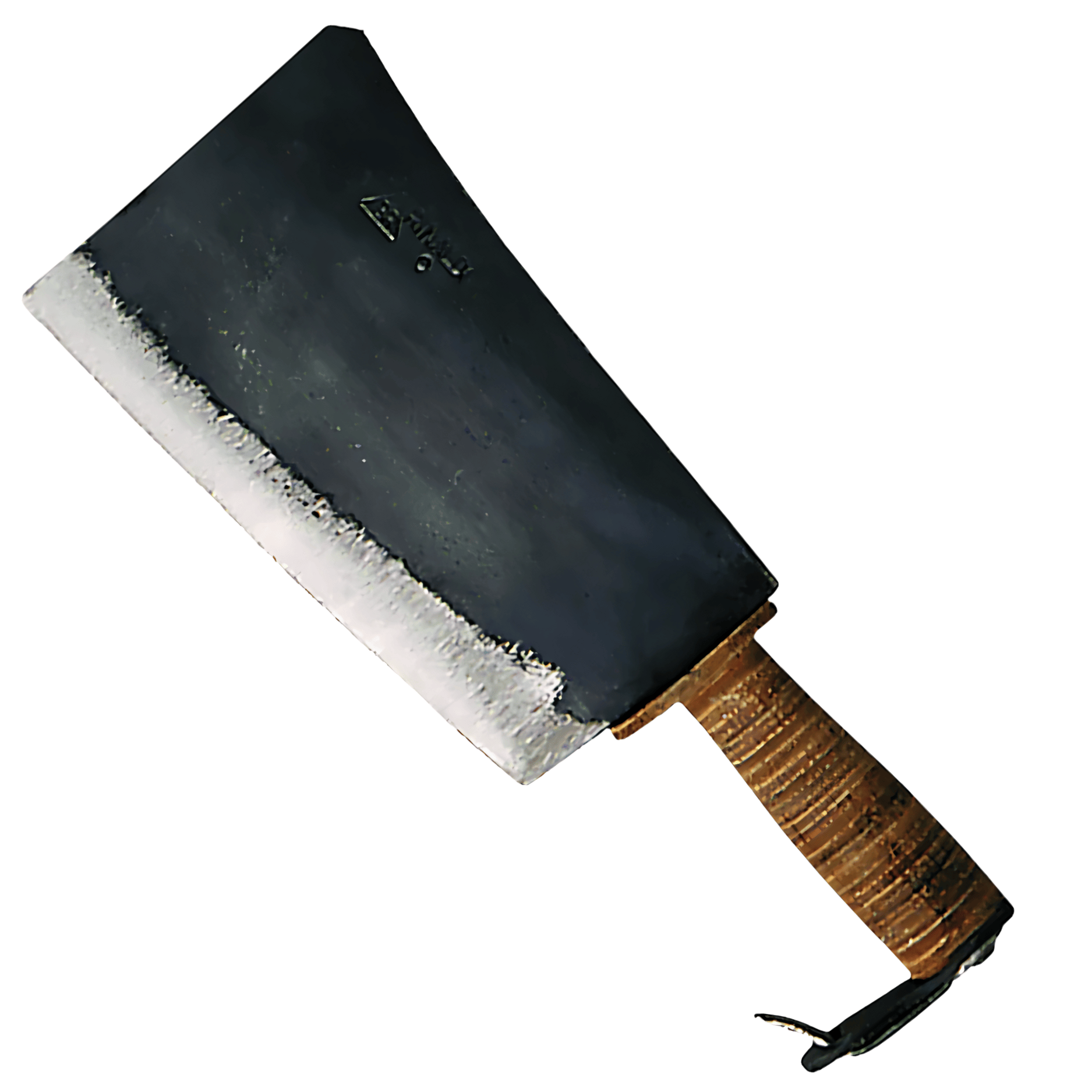 Roncola Professionale Rinaldi Manaresso Art. 202 | Lama Forgiata In Acciaio | Manico In Cuoio Cm 22