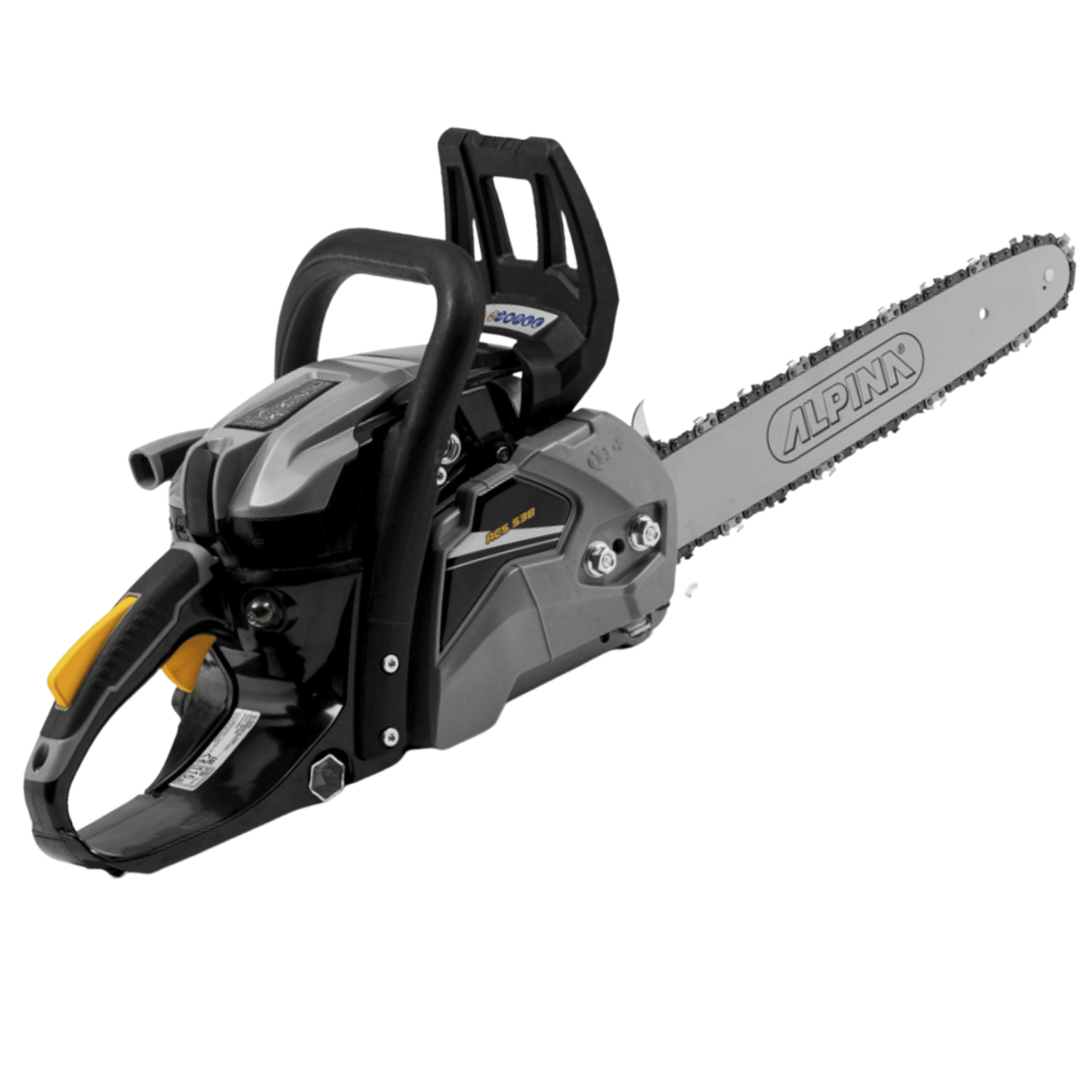 Motosega Professionale Alpina ACS 538 | Barra 35 Cm | Motore 2 Tempi 38,5 Cc | Sistema Antivibro Pro