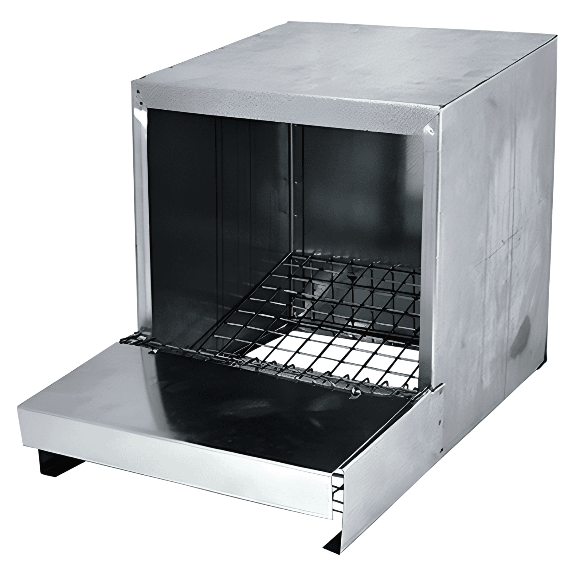 Nido Per Galline Ovaiole Mg | Rete Zincata E Lamiera | Cassetto Raccogli Uova | Appeso