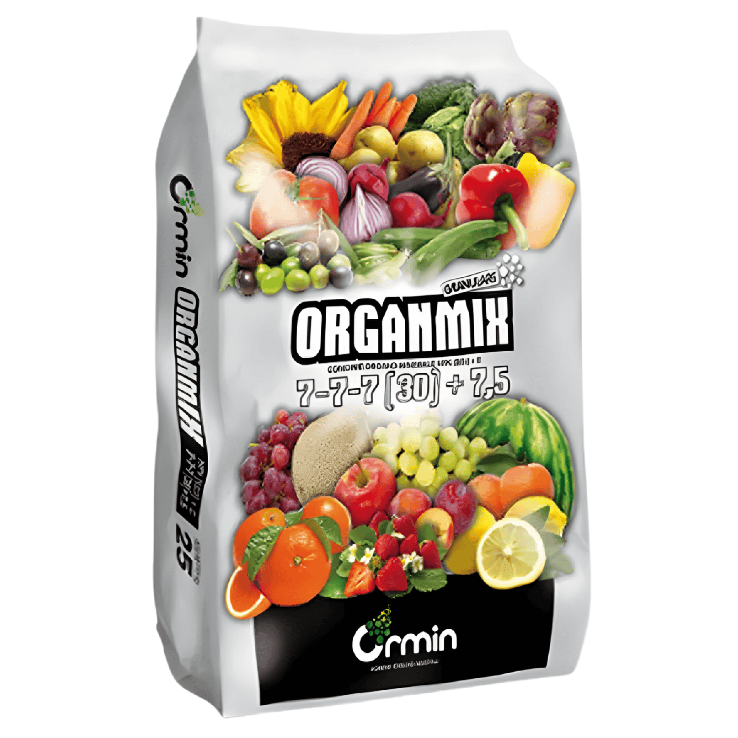 Concime Organo Minerale Organmix 7-7-7 Ormin 25 Kg | NPK Equilibrato Professionale