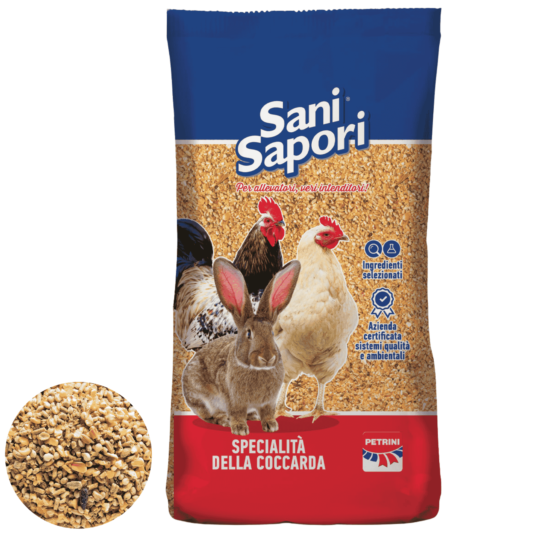 Orogranì Miscela Cereali Alta Proteina Per Allevamento Finale | Integrazione Vitaminico Minerale Garantita | Sacco 25 Kg