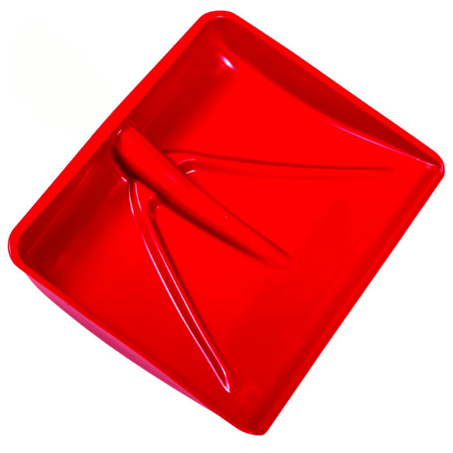 Pala In Polipropilene Rossa Per Neve E Granaglie | Struttura Robusta Senza Manico | Dimensioni 45x38 Cm