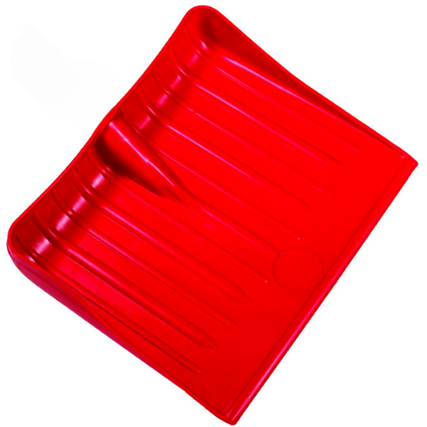 Pala Badile In Polipropilene Rossa Per Neve E Granaglie | Struttura Rinforzata | Dimensioni 45x38 Cm