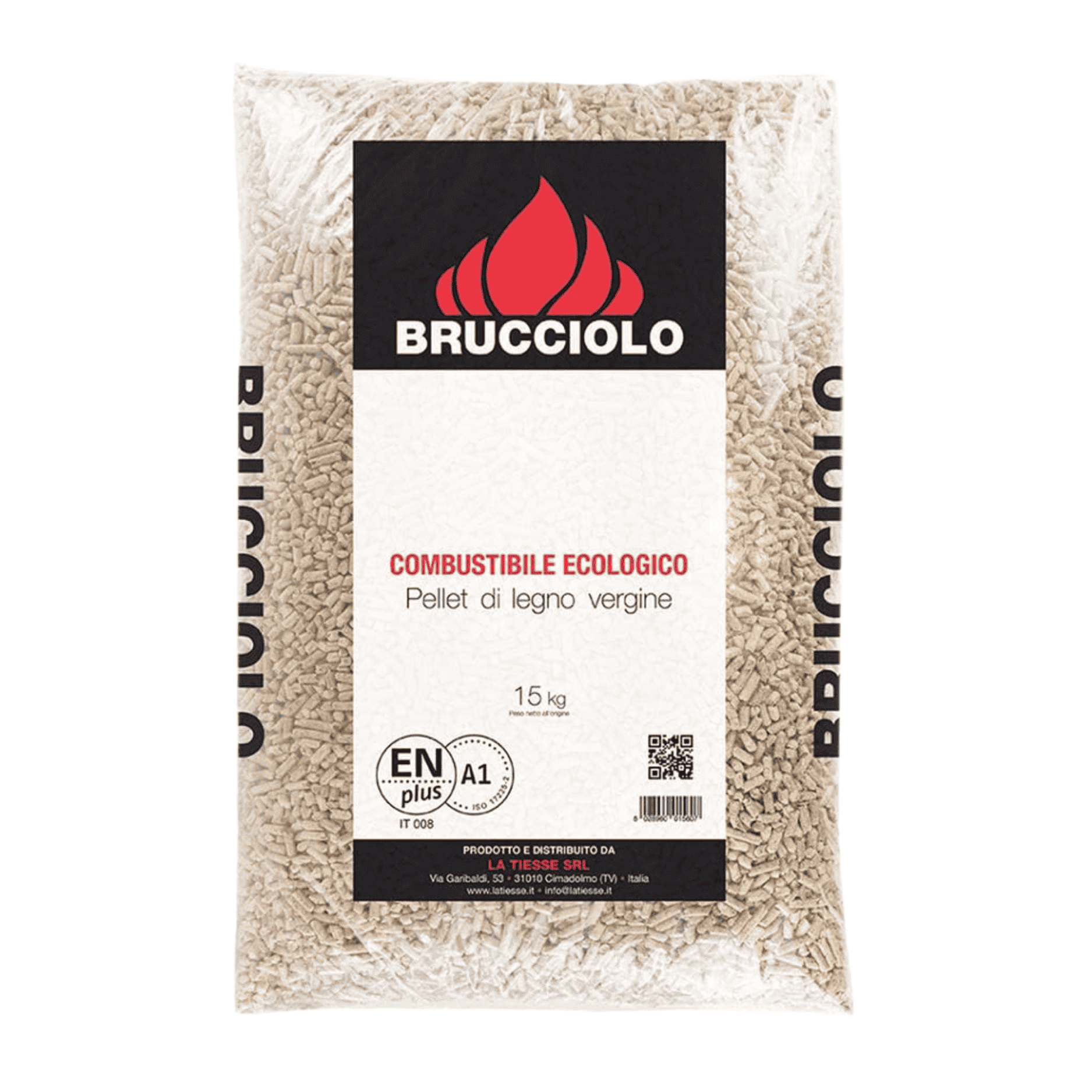 Pellet Brucciolo Rosso In Legno Vergine Di Abete | Alta Resa Termica | 100% Made In Italy 🇮🇹