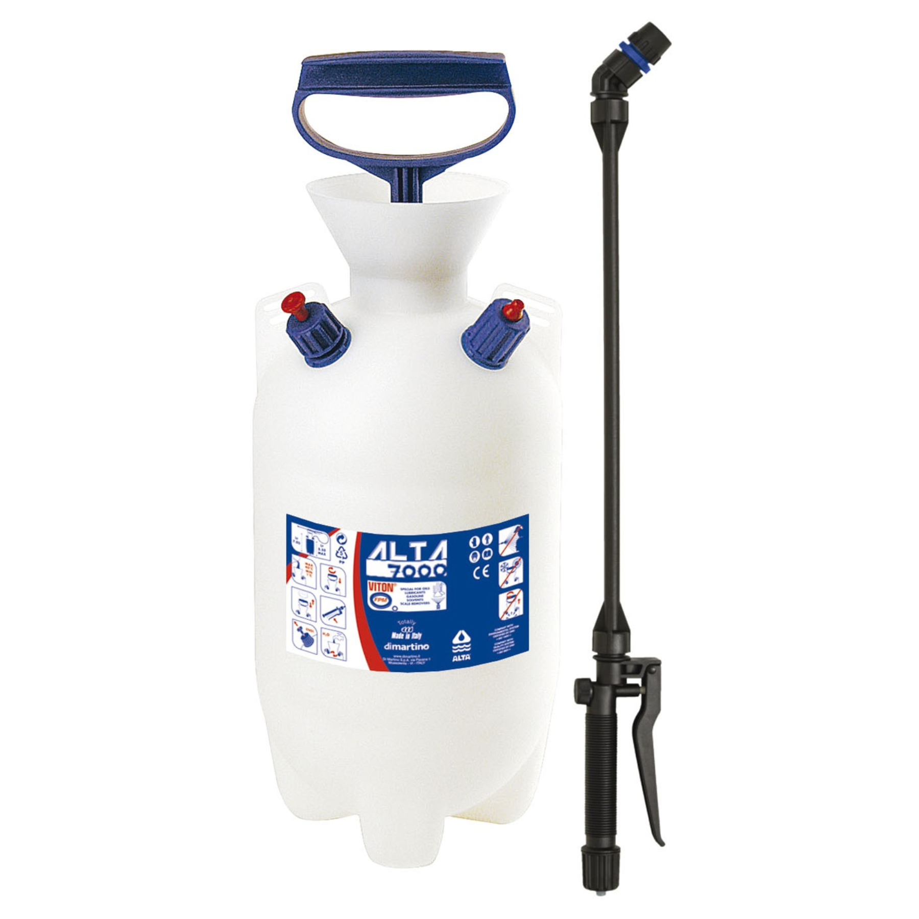 Pompa A Pressione Professionale GDM Alta 7000 VITON AL4020 | Capacità 7 Litri | Guarnizioni FPM + EPDM