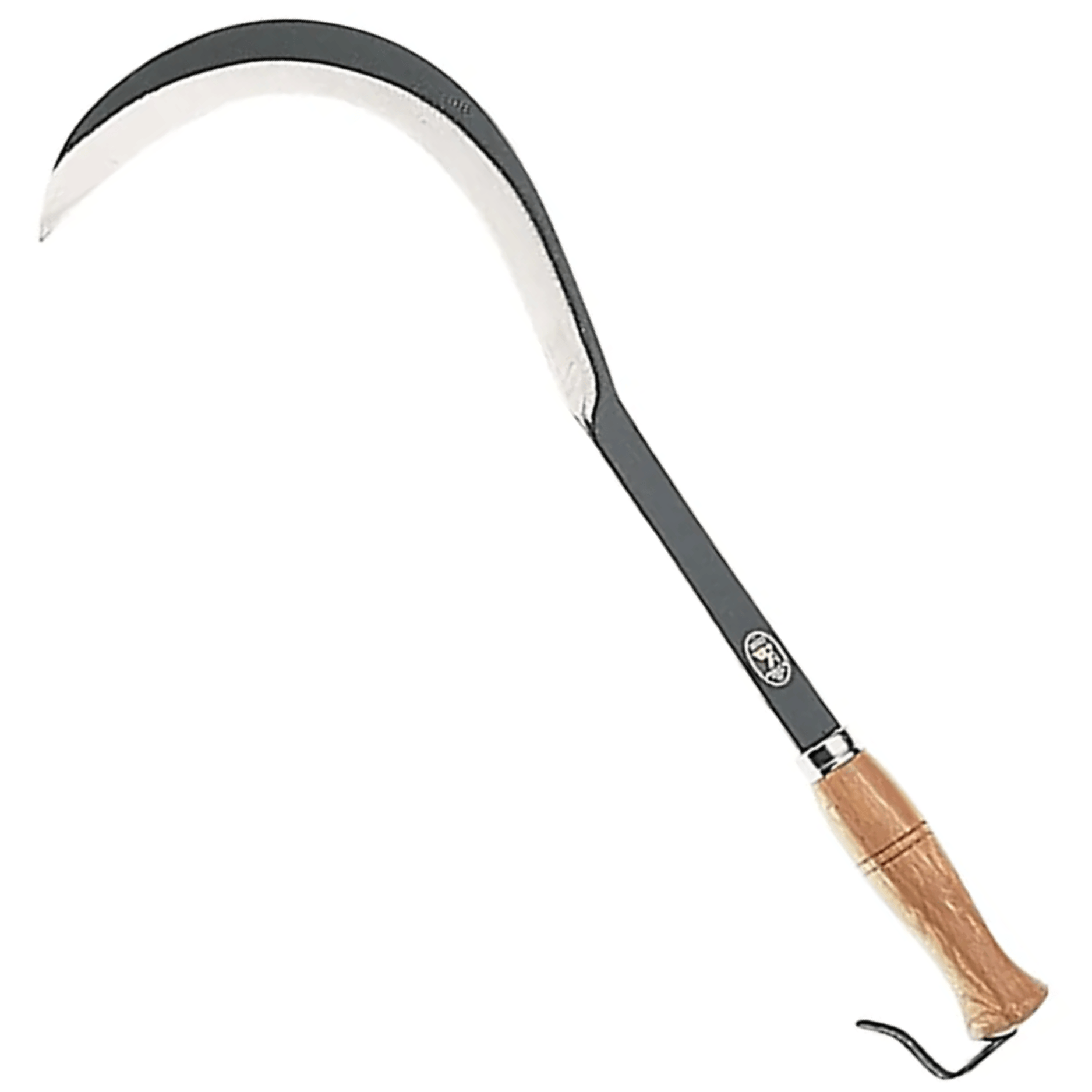 Roncola Professionale Angelo B Per Granoturco | Lama In Acciaio Forgiato | Manico In Legno Con Gancio