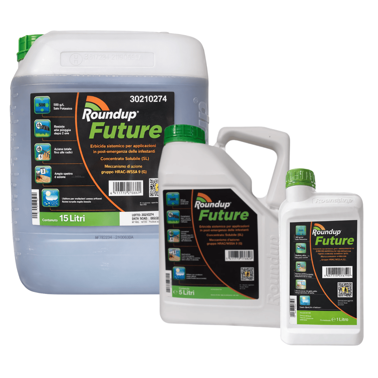 ROUNDUP FUTURE DISERBANTE TOTALE GLIFOSATE 500 G/L USO PROFESSIONALE