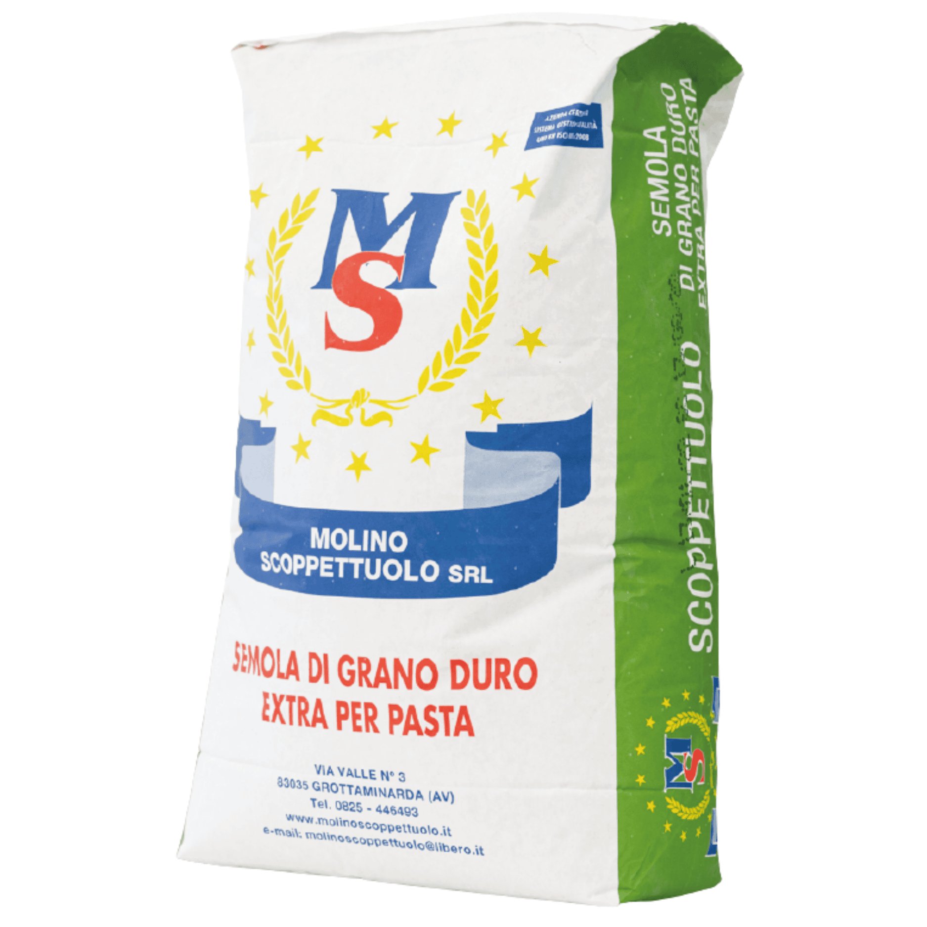 Semola Di Grano Duro Extra Scoppettuolo | Pasta Fresca E Secca | Confezione 25 Kg