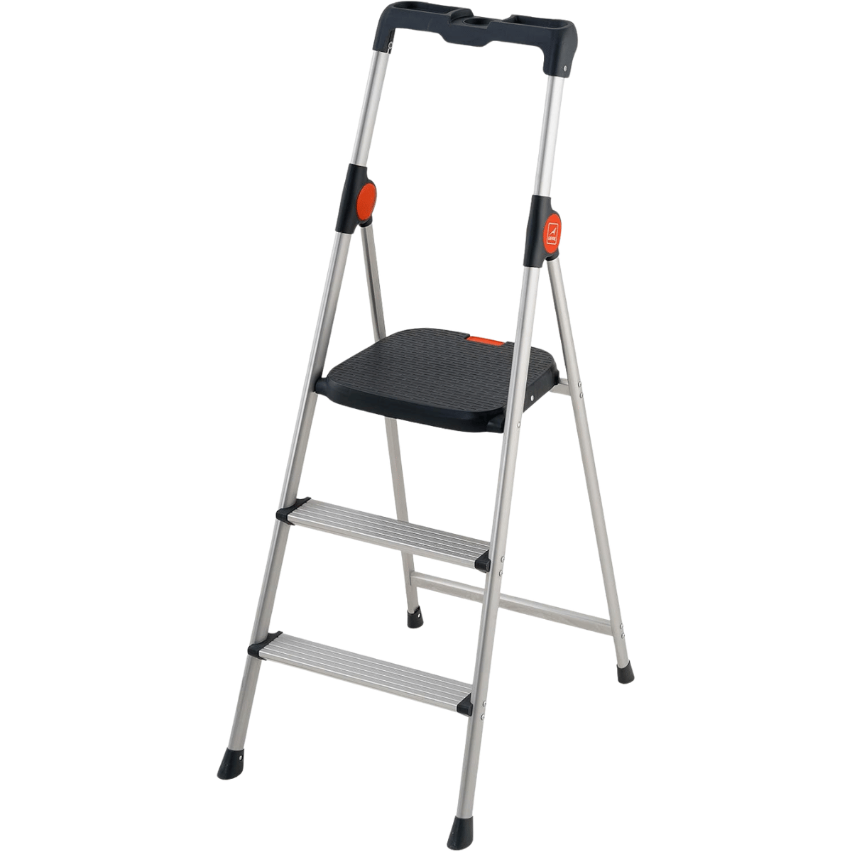 Sgabello Professionale Gierre Dekorstep in Alluminio Anodizzato 4 Gradini con Vaschetta Porta Attrezzi – Portata 150 kg EN131