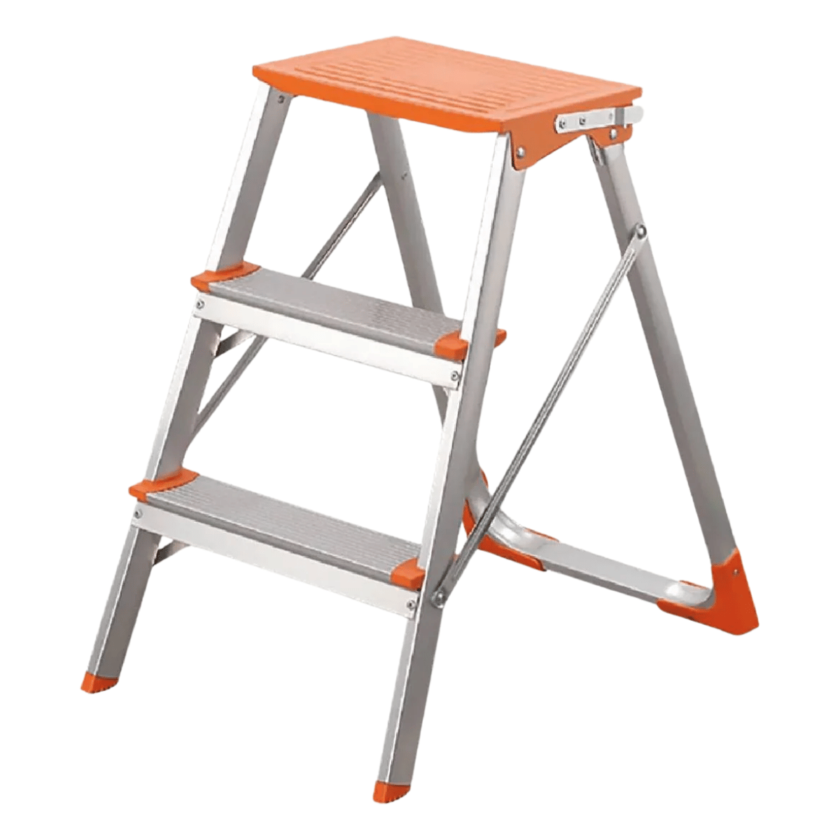 Sgabello Professionale Gierre Stylo In Alluminio | 2 Gradini + Piano | Portata 150 Kg EN131