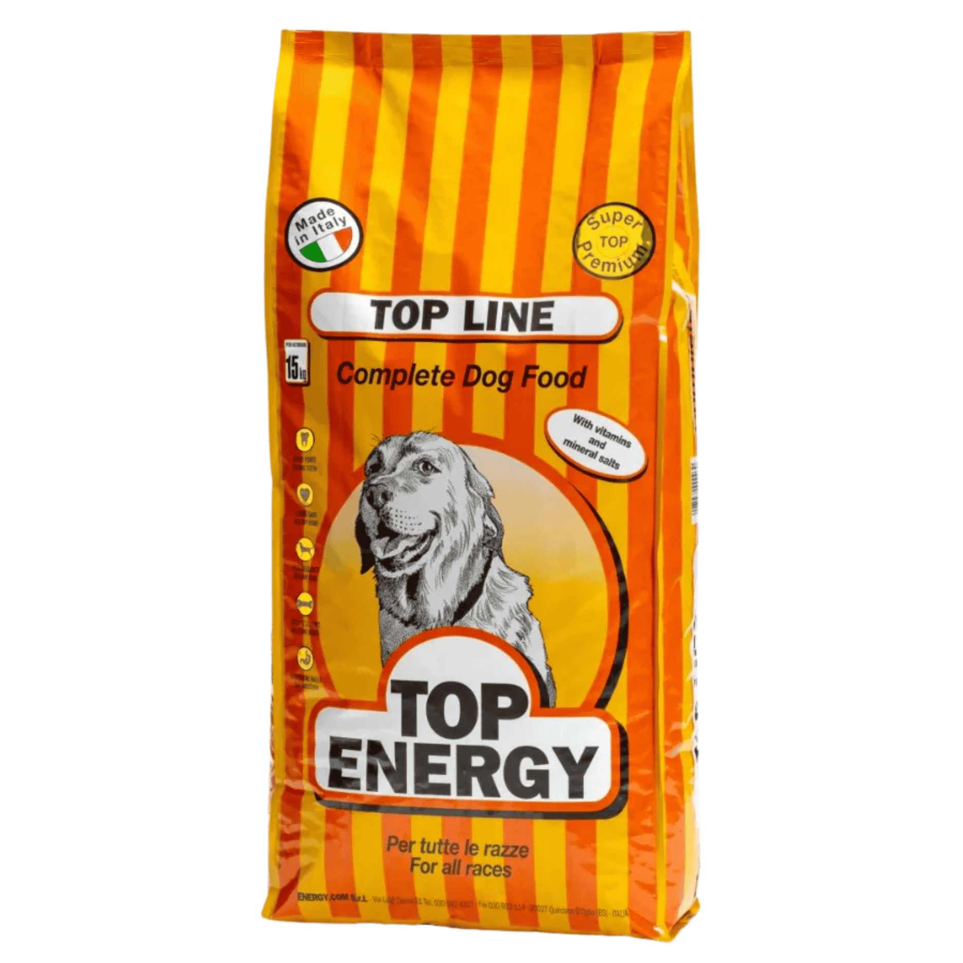 Crocchette Professionali Per Cani Top Energy Dog 20 Kg | Ricetta Italiana | Alta Energia E Vitalità