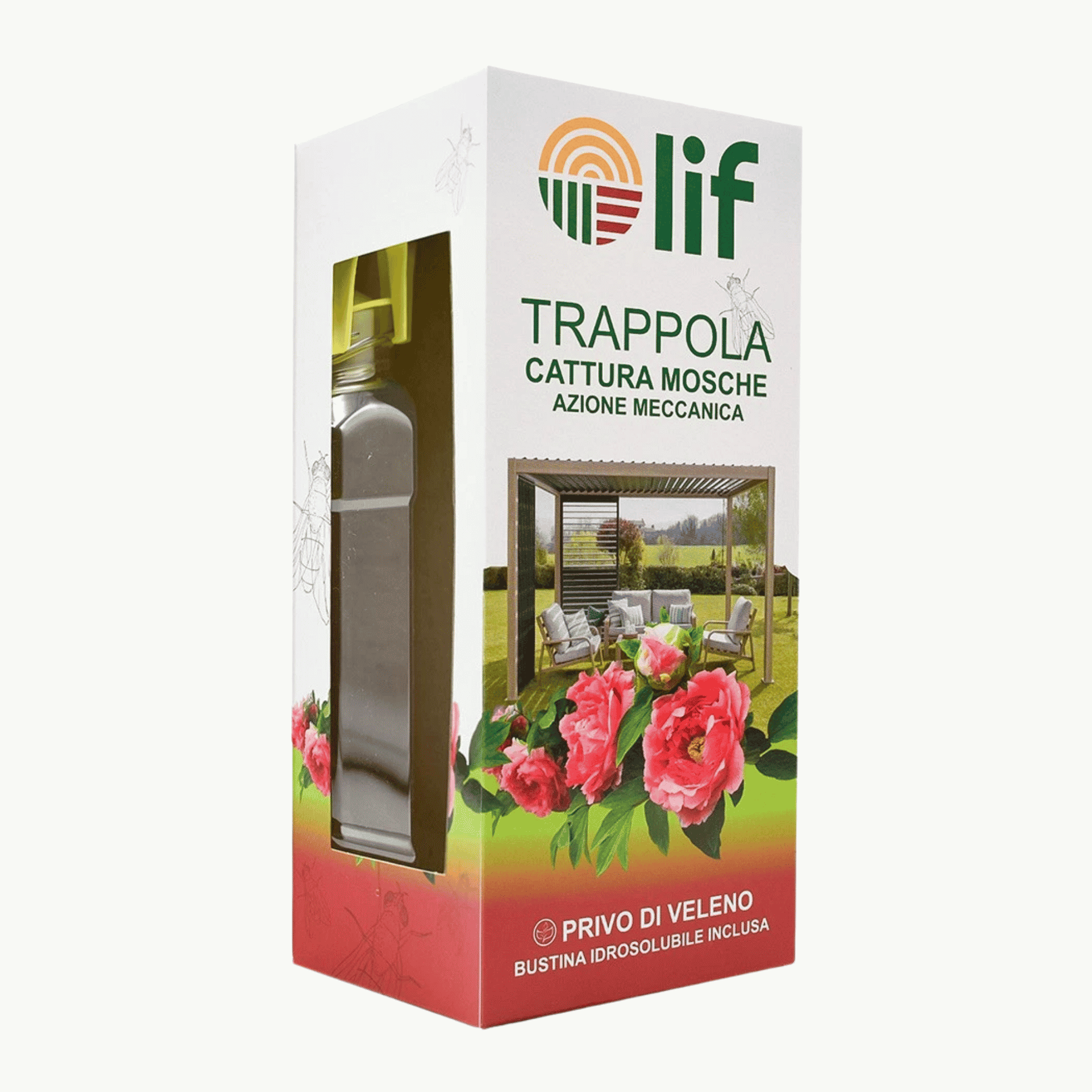 Trappola Ecologica Cattura Mosche Ml.750 Lif | Trappola Professionale Per Insetti
