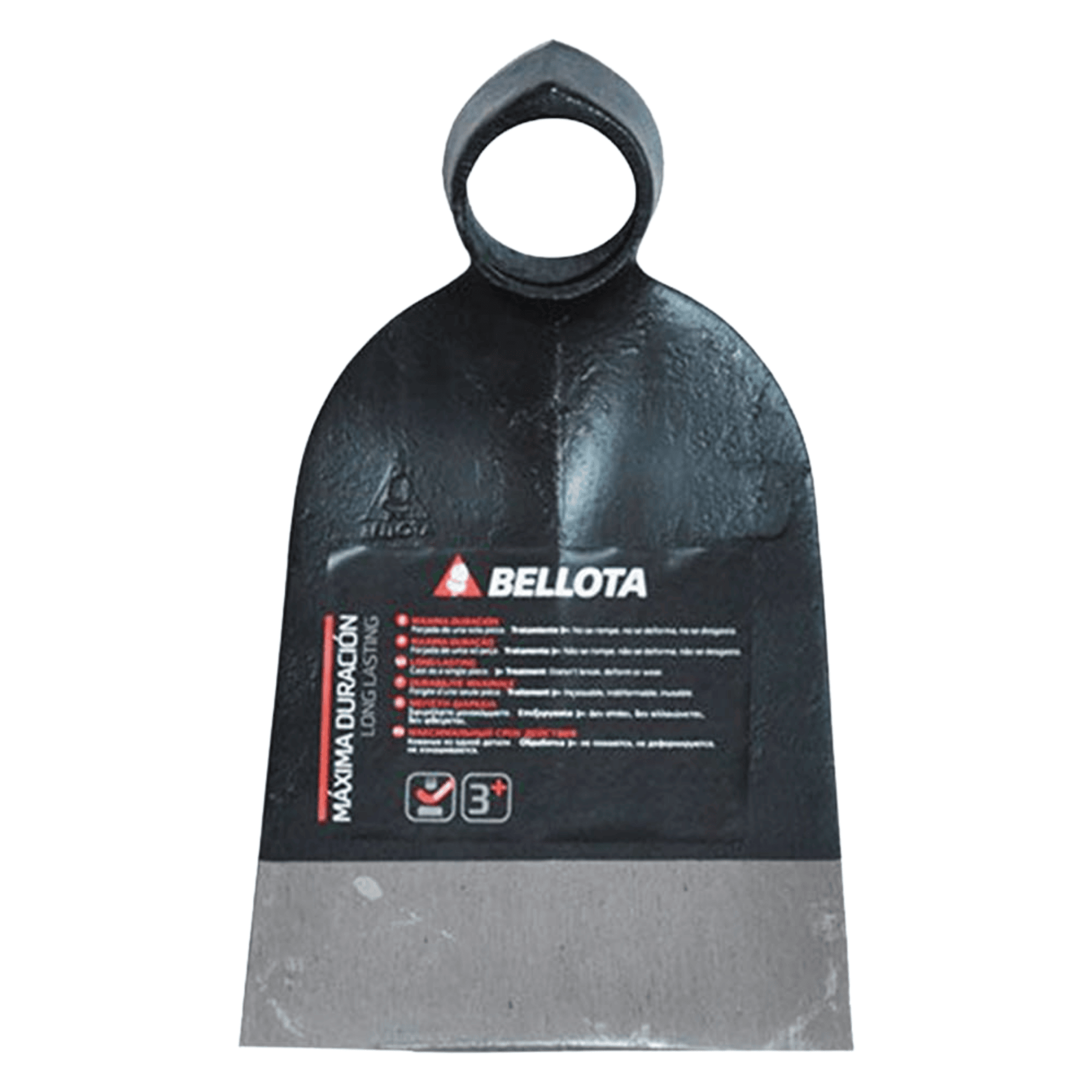 In acciaio forgiato temprato in un singolo pezzo. Occhio tondo.