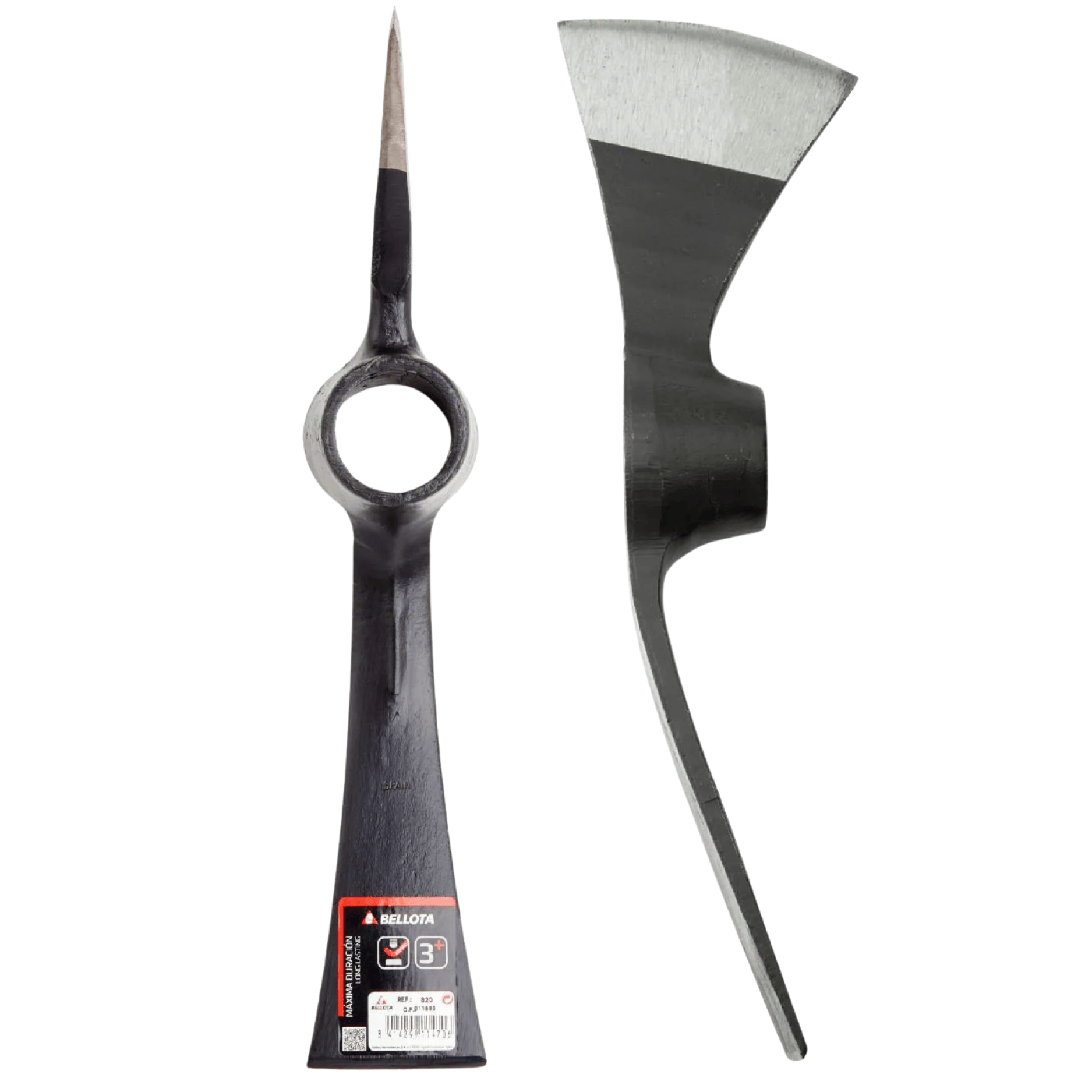 Zappa Professionale Bellota In Acciaio Forgiato Temprato | Occhio Tondo | Peso 1,65 Kg