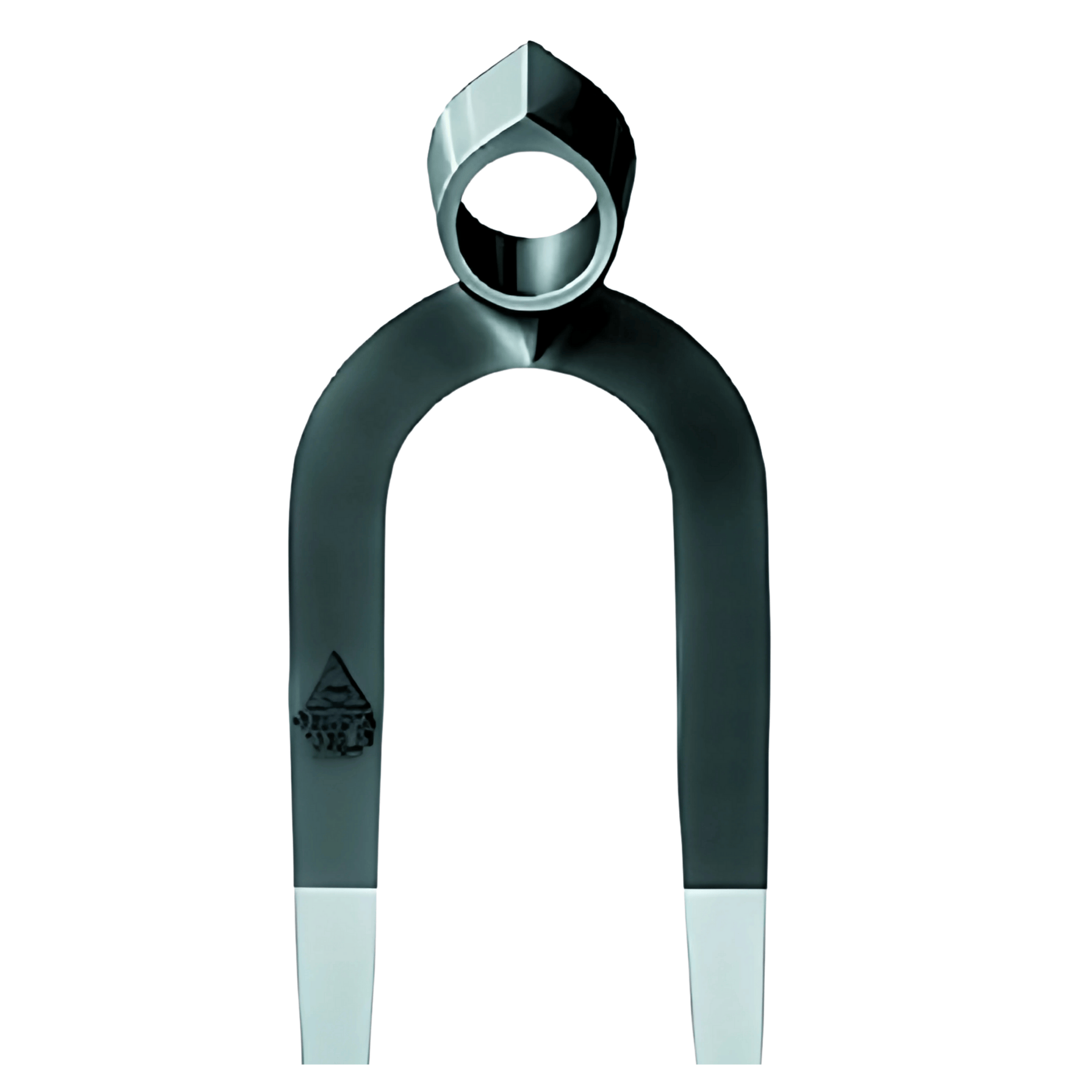 In acciaio forgiato temprato. Occhio tondo, dente piatto.