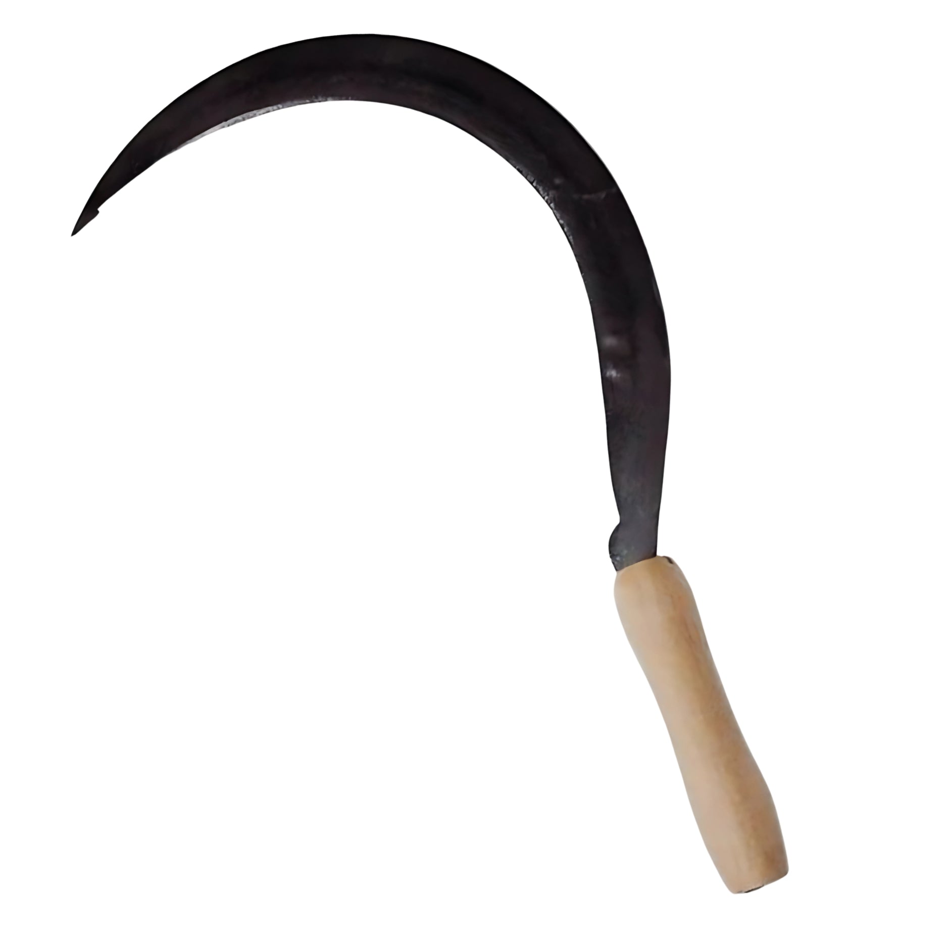 Falciola Dentata Falci Modello 4/0 | Lama In Acciaio Forgiato | Manico In Legno Ergonomico | Ultra Leggera E Precisa