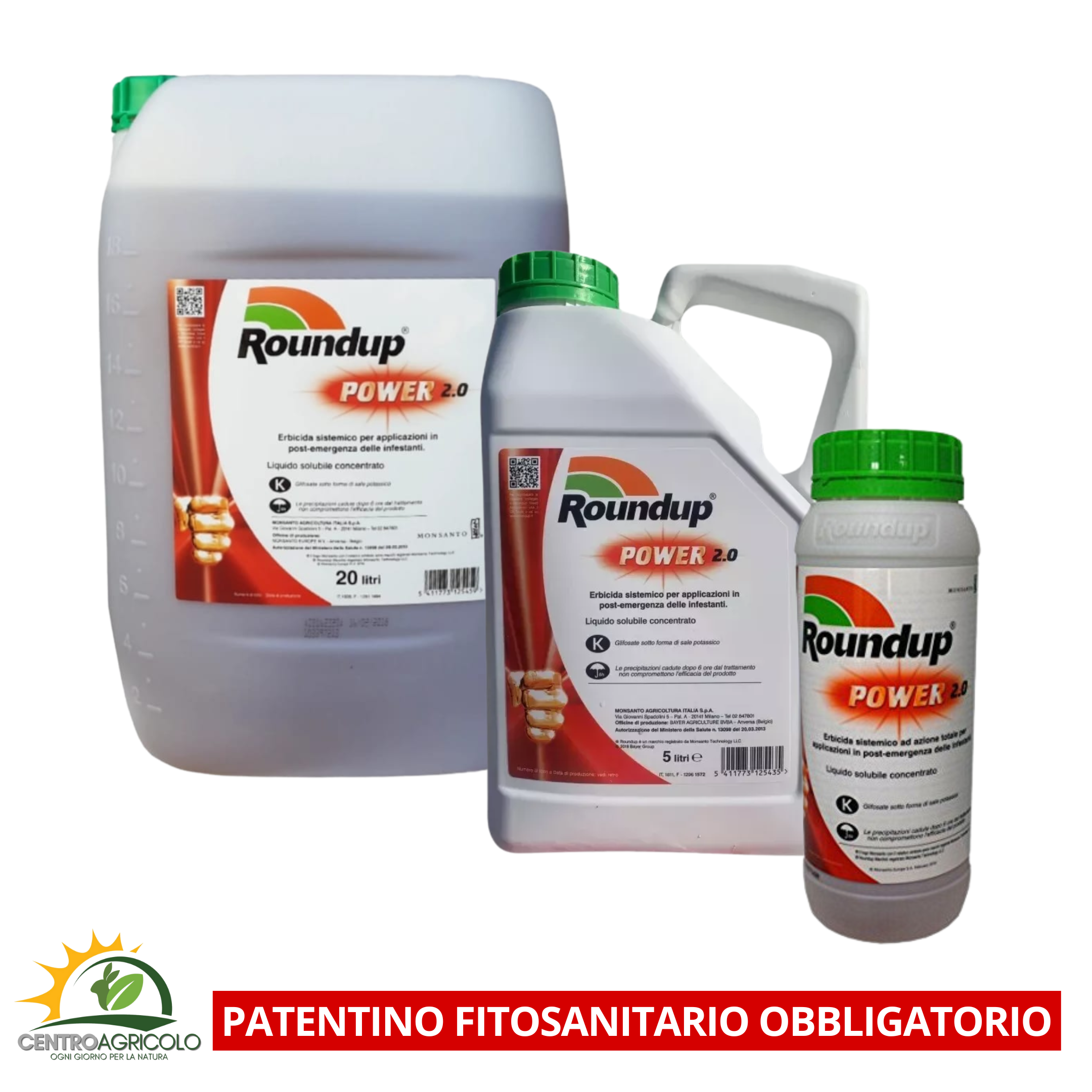 Syngenta Roundup Power - Total Systemic Weedkiller (1 Liter - 5 Liters - 20 Liters)
