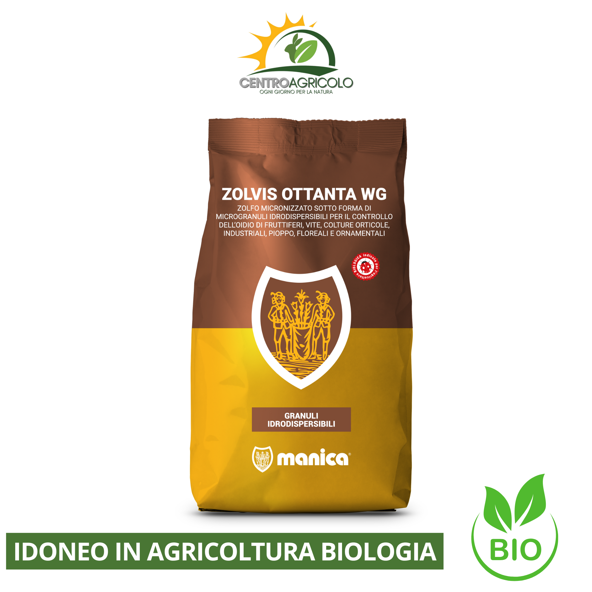 Zolvis 80 zolfo bagnabile 1kg Manica