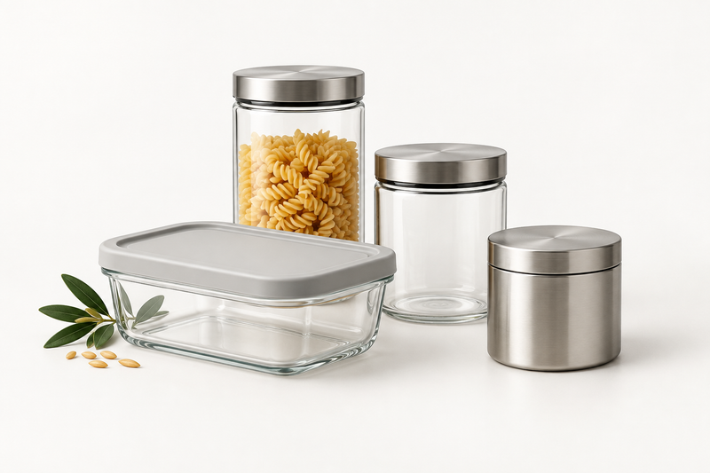 CONTENITORI INOX PER OLIO