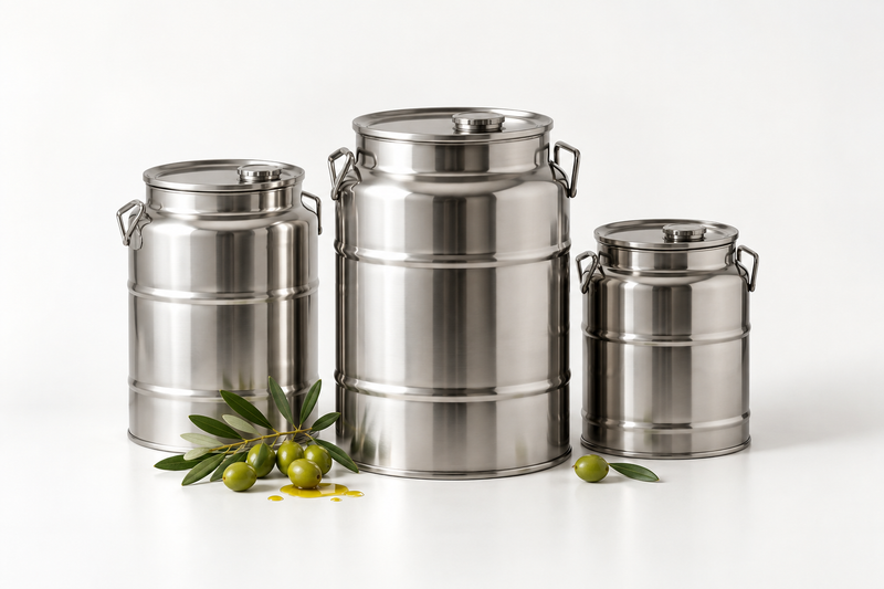 FUSTI INOX E RUBINETTI